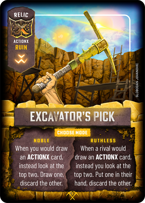 ActionX Card  Excavator's Pick