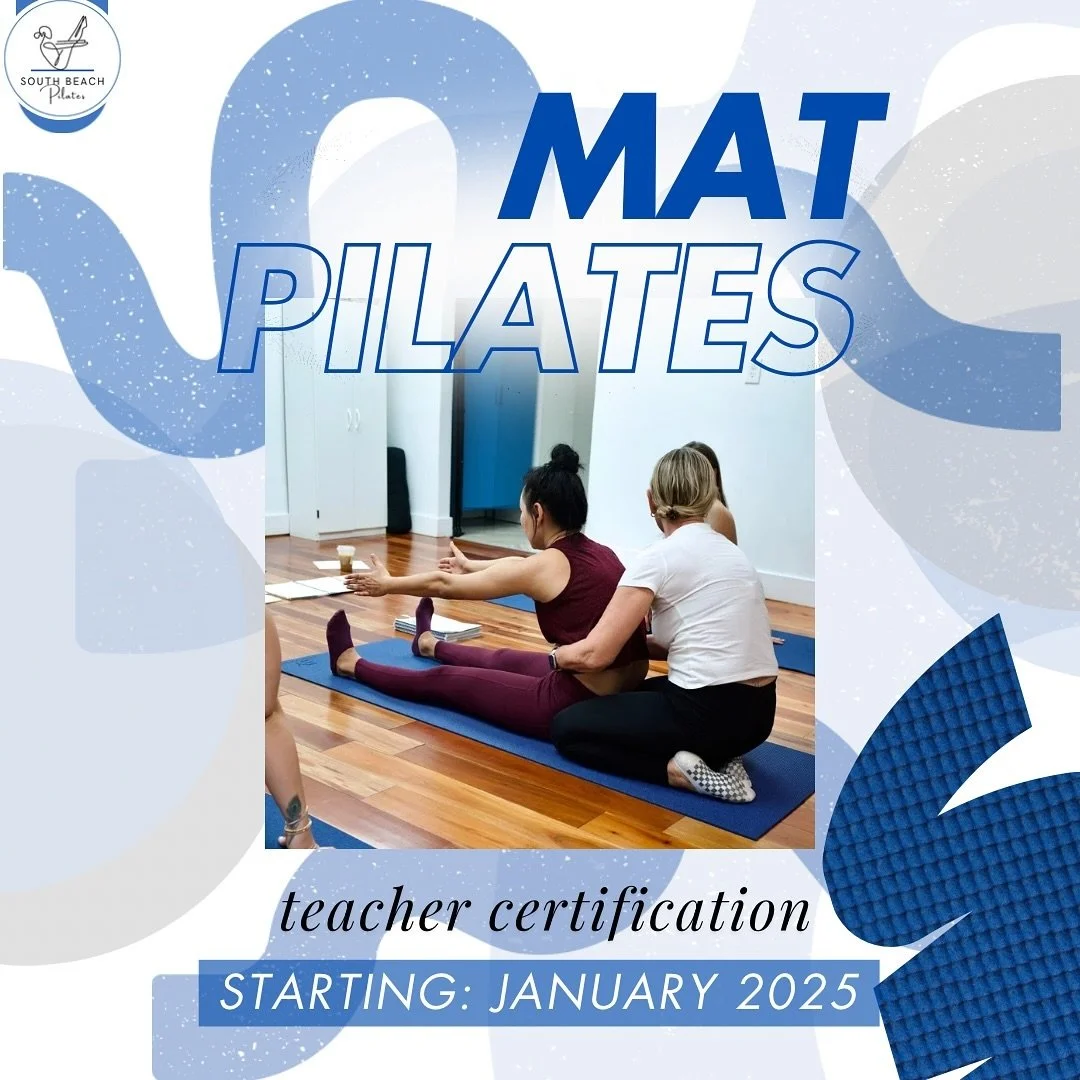 Ready to take your love for Pilates to the next level? 🌟 Join our Mat Pilates Teacher Certification program starting January 2025! Empower others, elevate your practice, and make an impact. Don&rsquo;t wait&mdash;sign up by December 15th to secure y