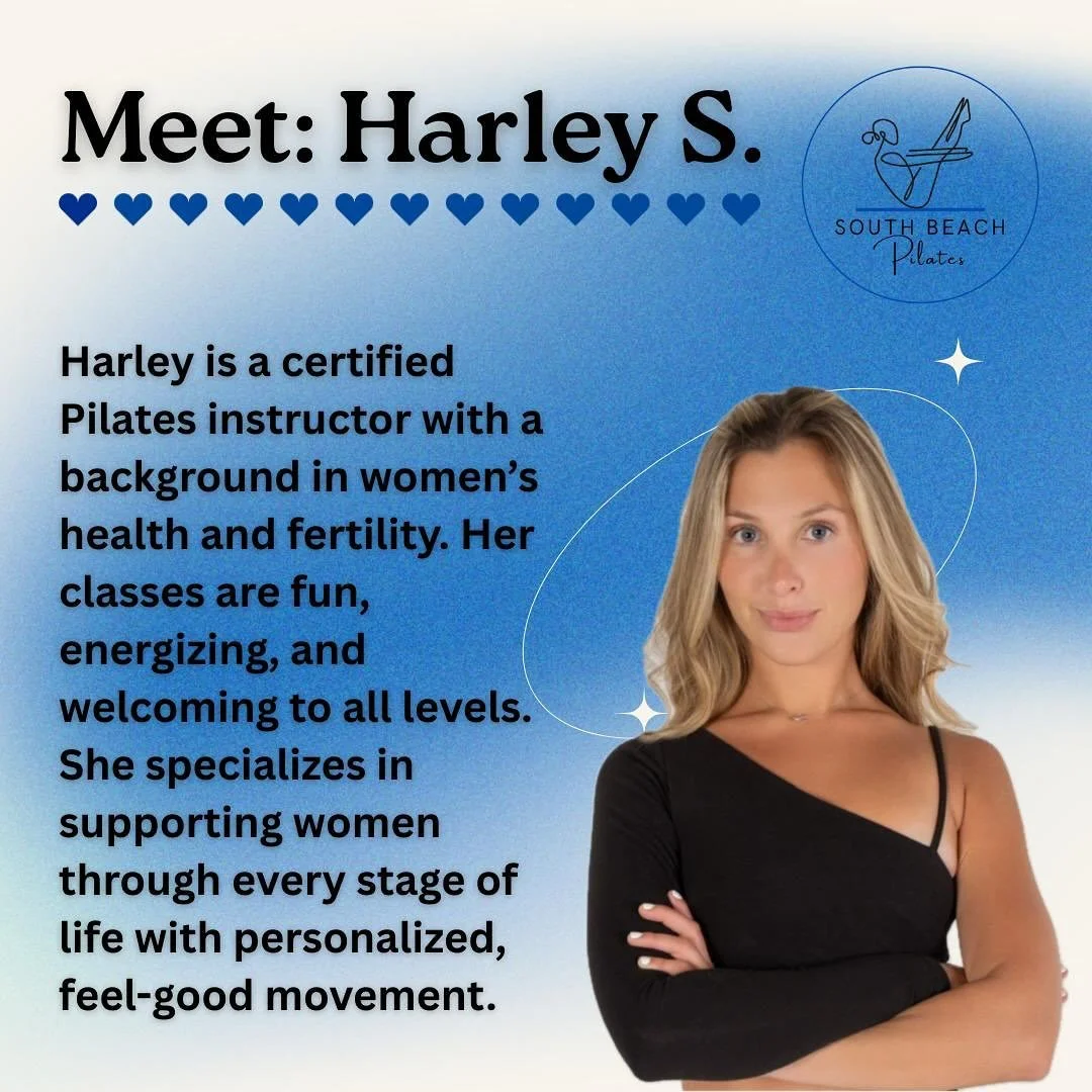 Let&rsquo;s move, breathe, and feel great together with Harley! 

#pilates #pilatesclass #miami #southbeachpilates  #southbeach #pilatesglow #pilatesprincess #pilatesstudio #workout #class #pilatesisforeverybody
