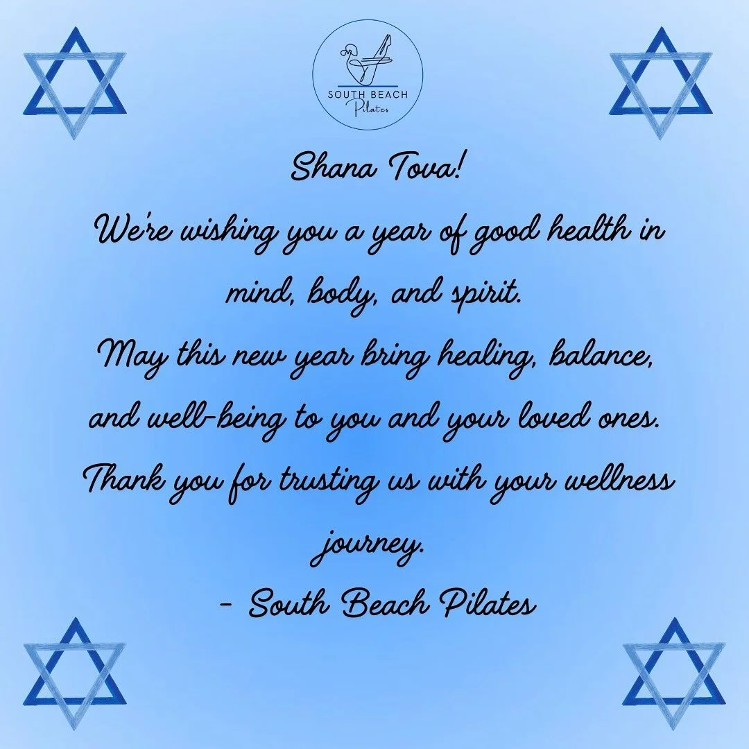 Thank you for choosing SoBe Pilates and have a wonderful year!! 🍎💛

#ShanaTova #RoshHashanah #HealthyNewYear #WellnessJourney #5786 #MindBodySpirit #Gratitude