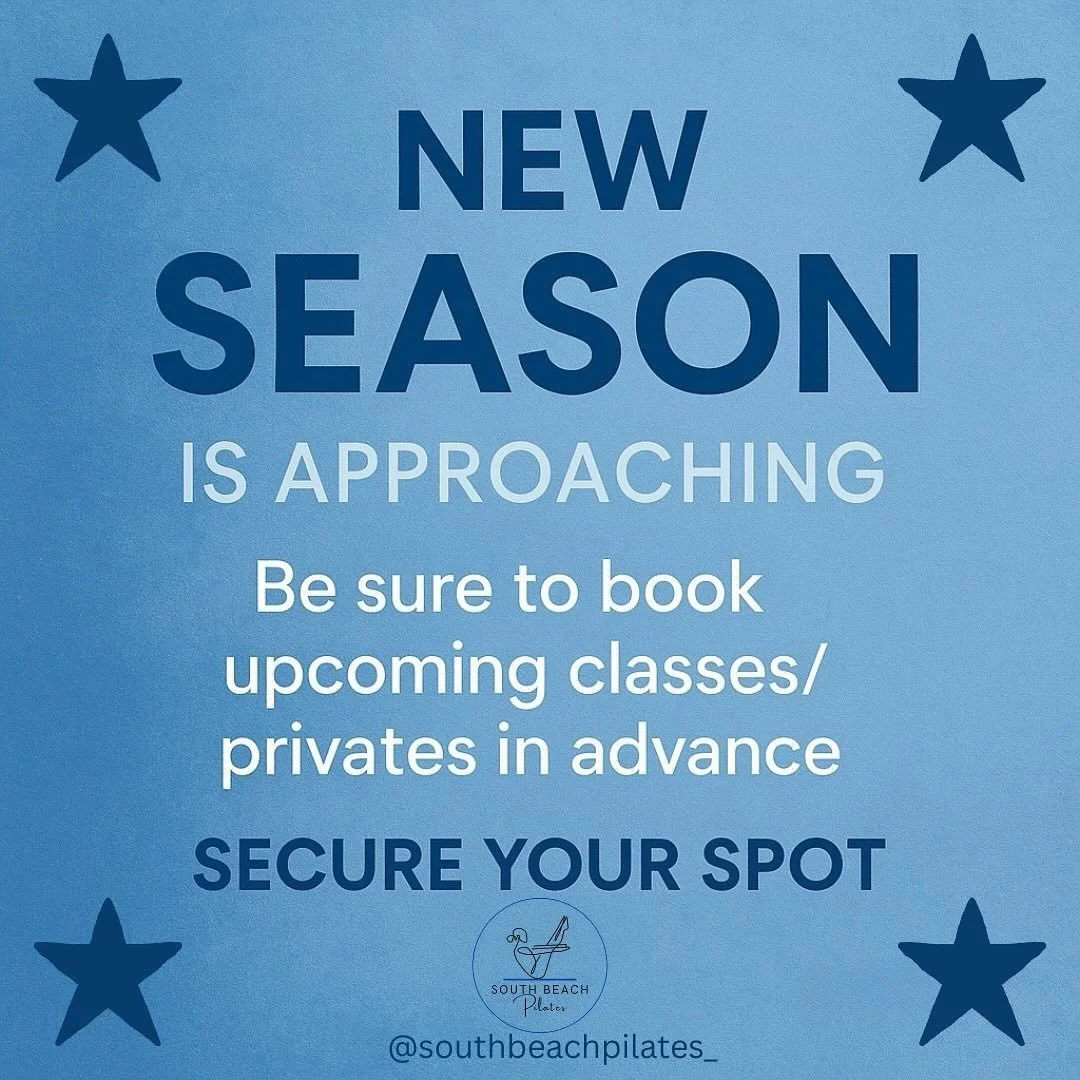A new season means new energy; make sure your classes &amp; privates are reserved today 💪

#pilates #pilatesclass #miami #southbeachpilates  #southbeach #pilatesglow #pilatesprincess #pilatesstudio #workout #class #pilatesisforeverybody