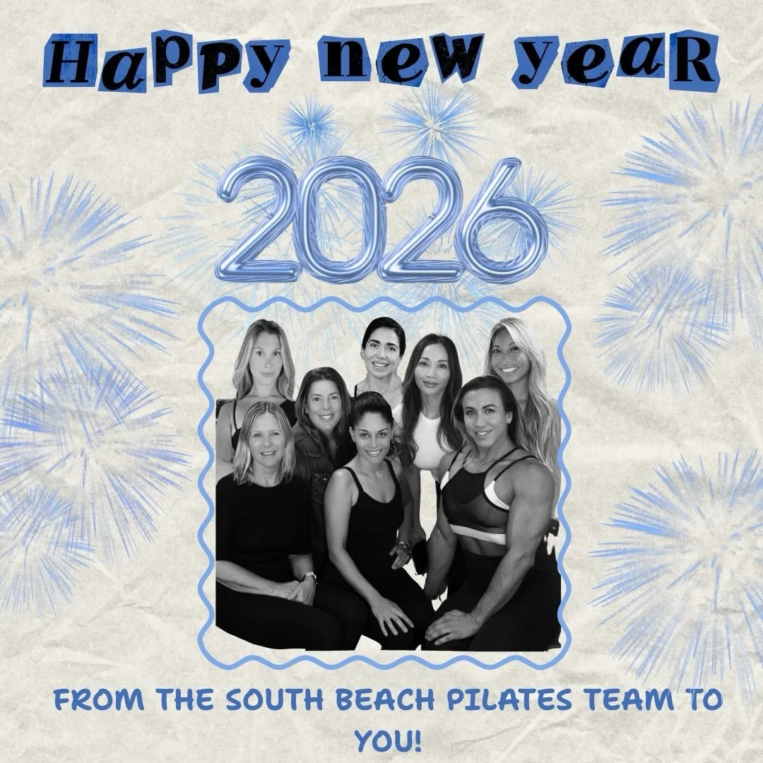 Happy New Year ✨🎉
Here&rsquo;s to a year filled with joy, kindness, and compassion; for yourself and for others. 💛
The South Beach Pilates team wishes you a healthy, happy New Year! 💪🌟