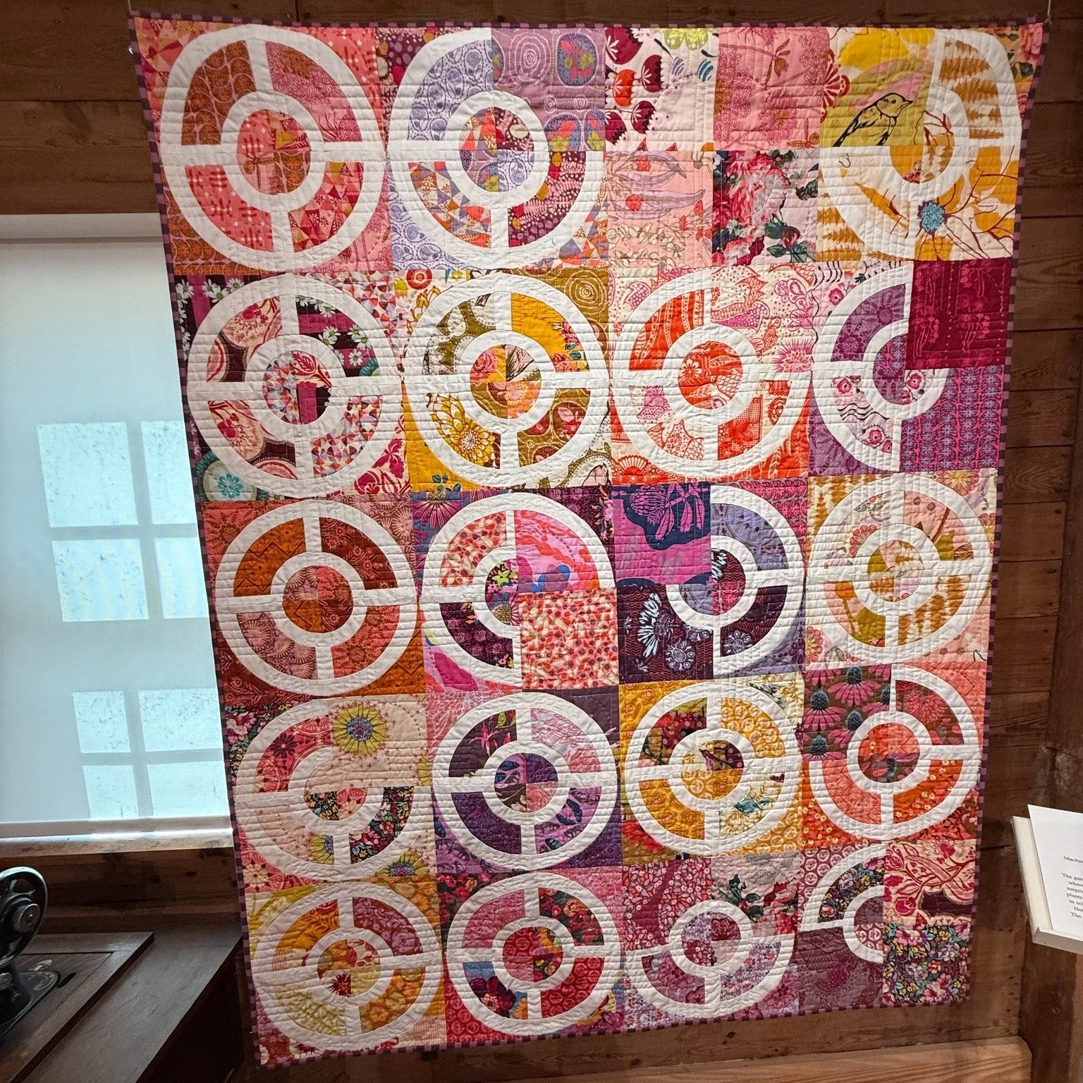 Join us on Tuesday October 28 as we welcome Cary NC quilter, Michelle Wilkie.  I recently had the pleasure to see a few of her quilts which are on display at the VA Quilt Museum.  She'll share her experience of creating works of art through quilting.