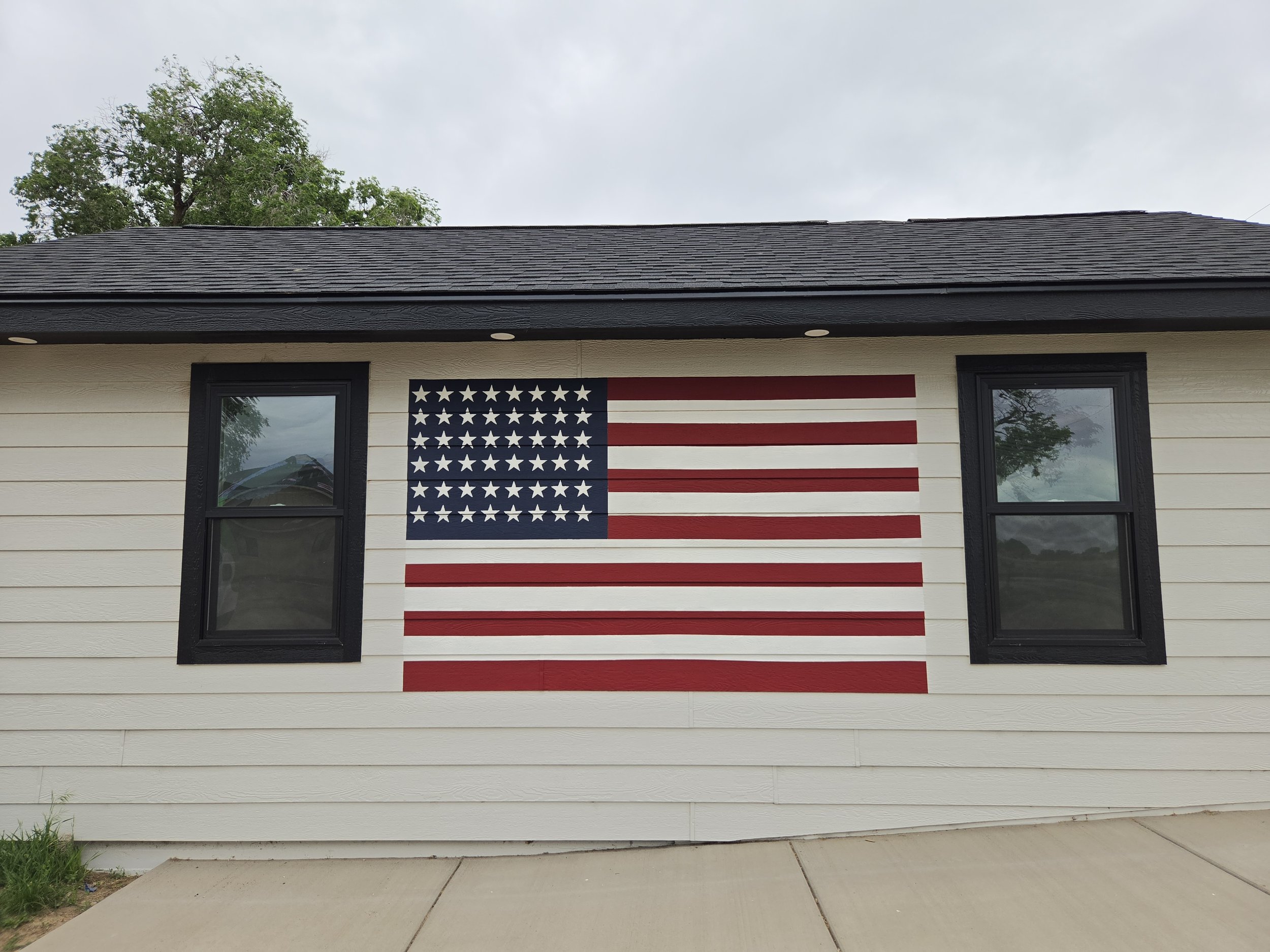 Vintage WWII Flag for The Cache Development, Greeley CO