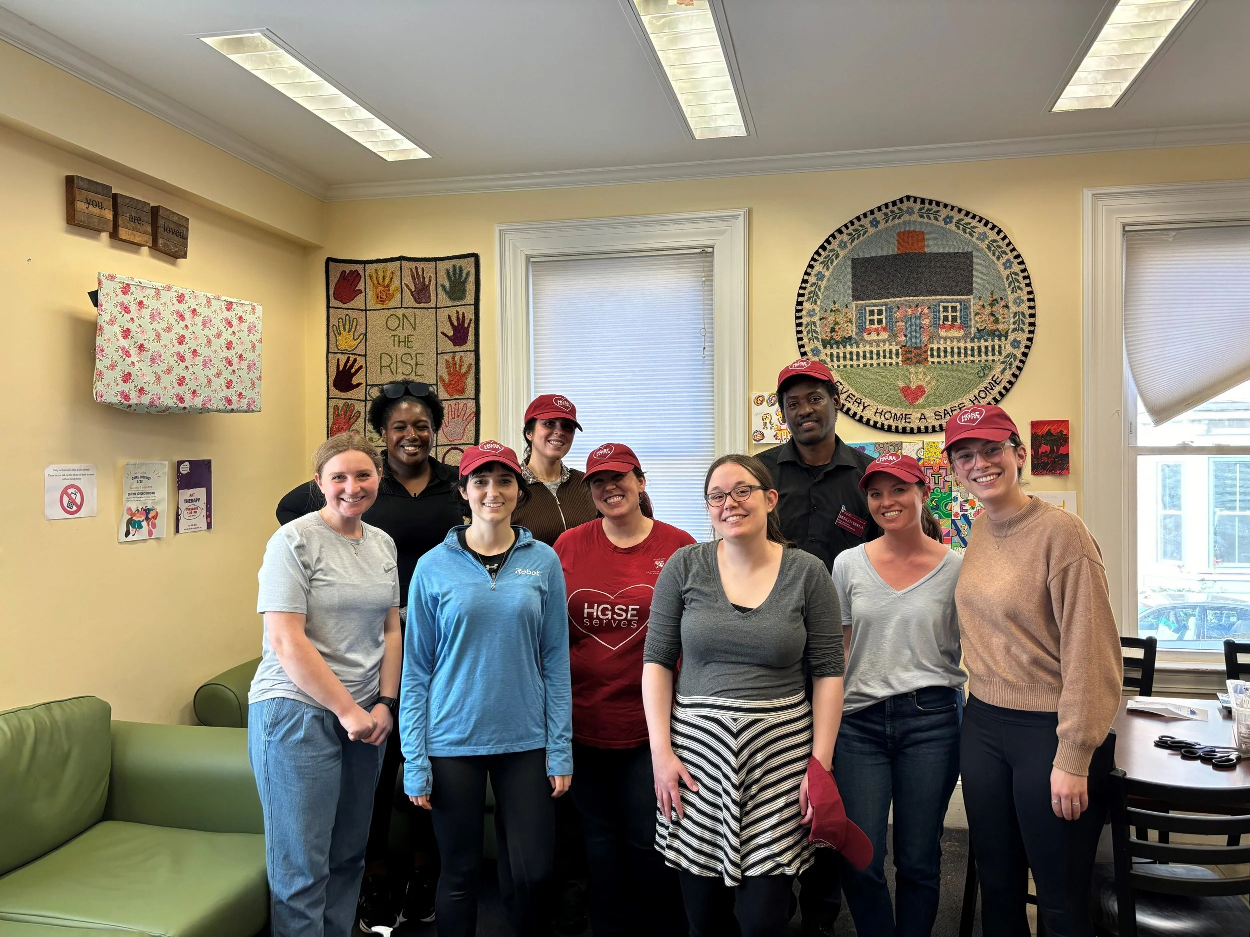 Volunteers from Harvard Graduate School of Education