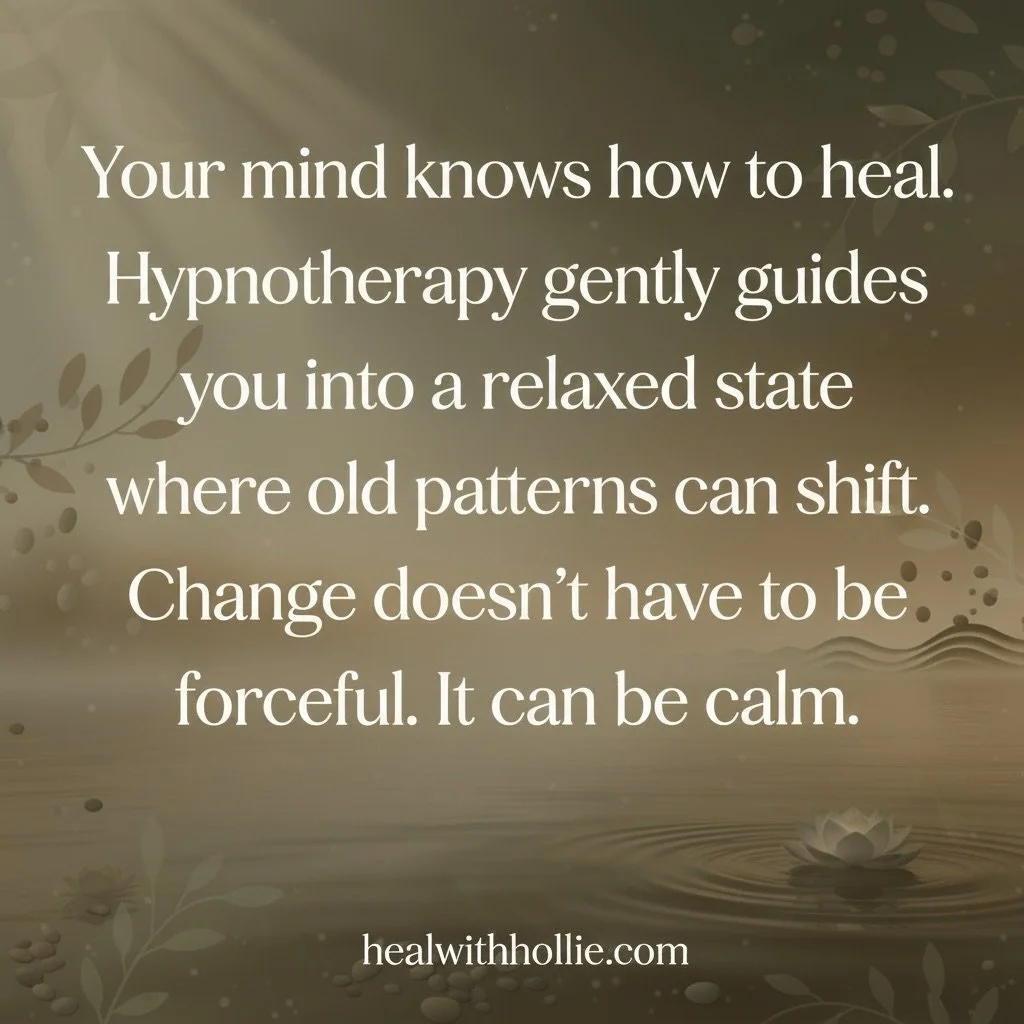 🖤🤍💜🤍🖤

Ready to let go of what weighs on your spirit? Hypnotherapy creates a safe space for your subconscious to rewrite old stories, fostering lasting calm and clarity without force or overwhelm. This gentle path invites real transformation&mda