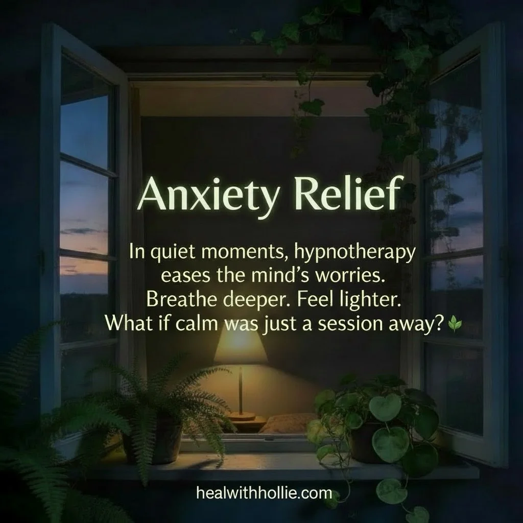&mdash;&mdash;&mdash;&mdash;&mdash;&mdash;-

Feeling tense, restless, or on edge? 🌿 

Hypnotherapy can gently guide your mind out of worry and into a softer, calmer space. 

It&rsquo;s a natural way to release stress, quiet racing thoughts, and feel