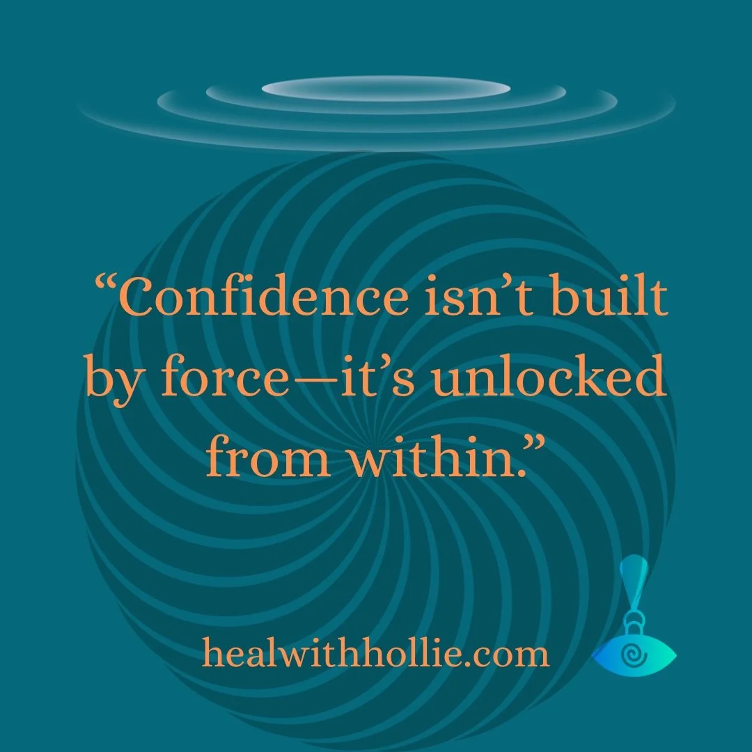 👑✨👑✨👑

&ldquo;Confidence isn&rsquo;t built by force&mdash;it&rsquo;s unlocked from within.&rdquo;

Forcing affirmations or pushing through doubt often backfires, creating more inner resistance. 💥 

True confidence emerges when hypnotherapy clears
