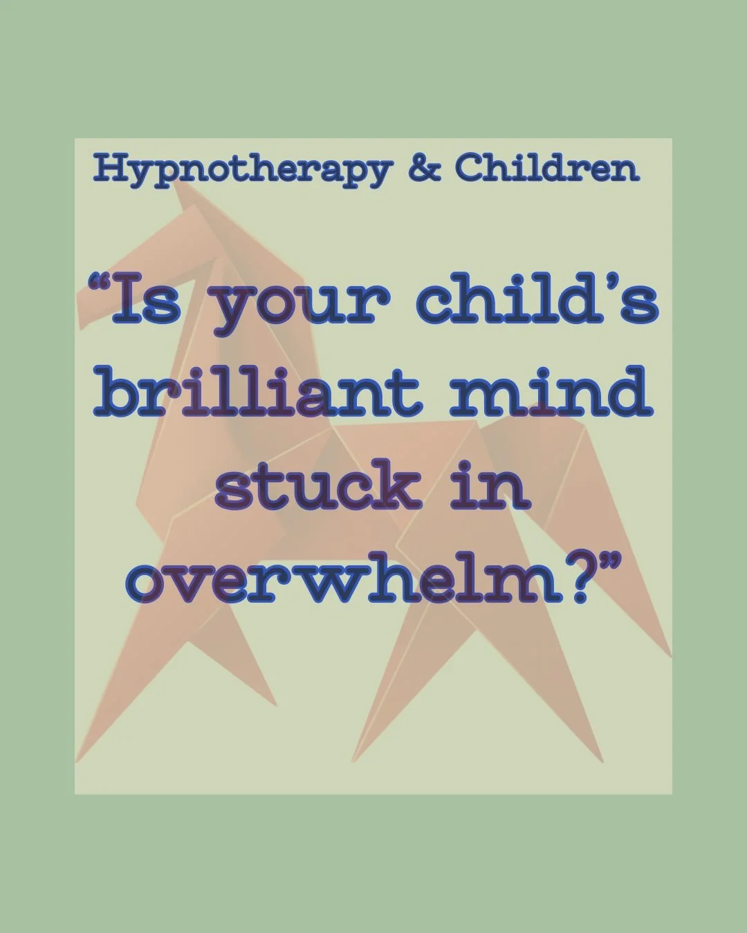 🧒🧠😶&zwj;🌫️

Is your child&rsquo;s brilliant mind stuck in overwhelm?

Behind worry, frustration, or focus struggles is a child who is trying harder than anyone realizes. Hypnotherapy provides a gentle, guided way to help children access calm, bui