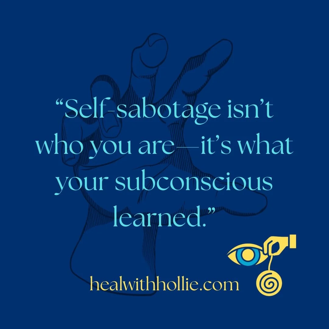 🌀👁️🌀

&ldquo;Self-sabotage isn&rsquo;t who you are&mdash;it&rsquo;s what your subconscious learned.&rdquo;

When you keep getting close to what you want and then pull back, it&rsquo;s not because you&rsquo;re broken or lazy. 👀 

Your mind is simp