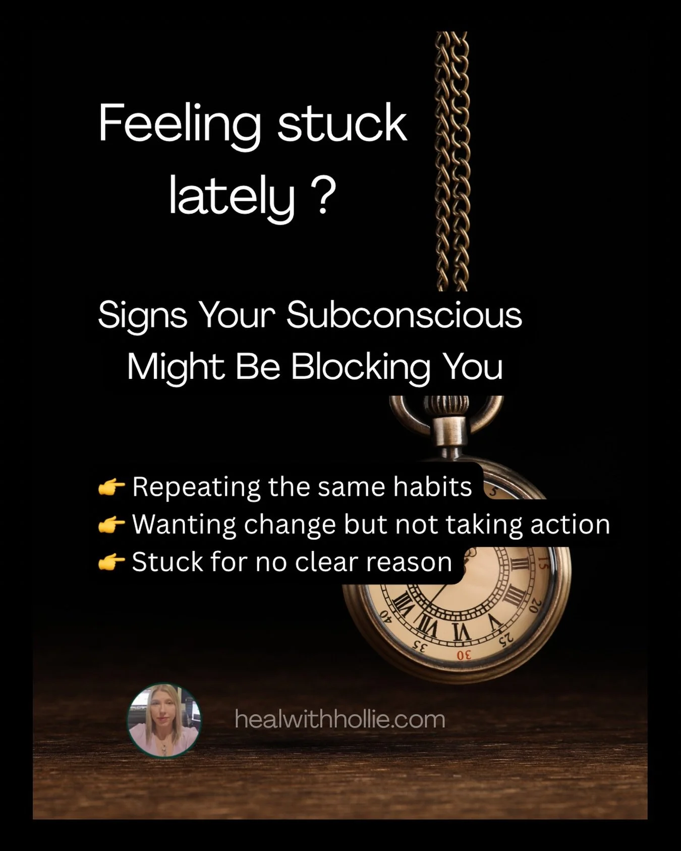 ⏰ 😶&zwj;🌫️

Feeling stuck lately?

You&rsquo;re not broken &mdash; your subconscious might be running old patterns that no longer match who you&rsquo;re trying to become. 

These subtle blocks can quietly shape your habits, reactions, and decisions