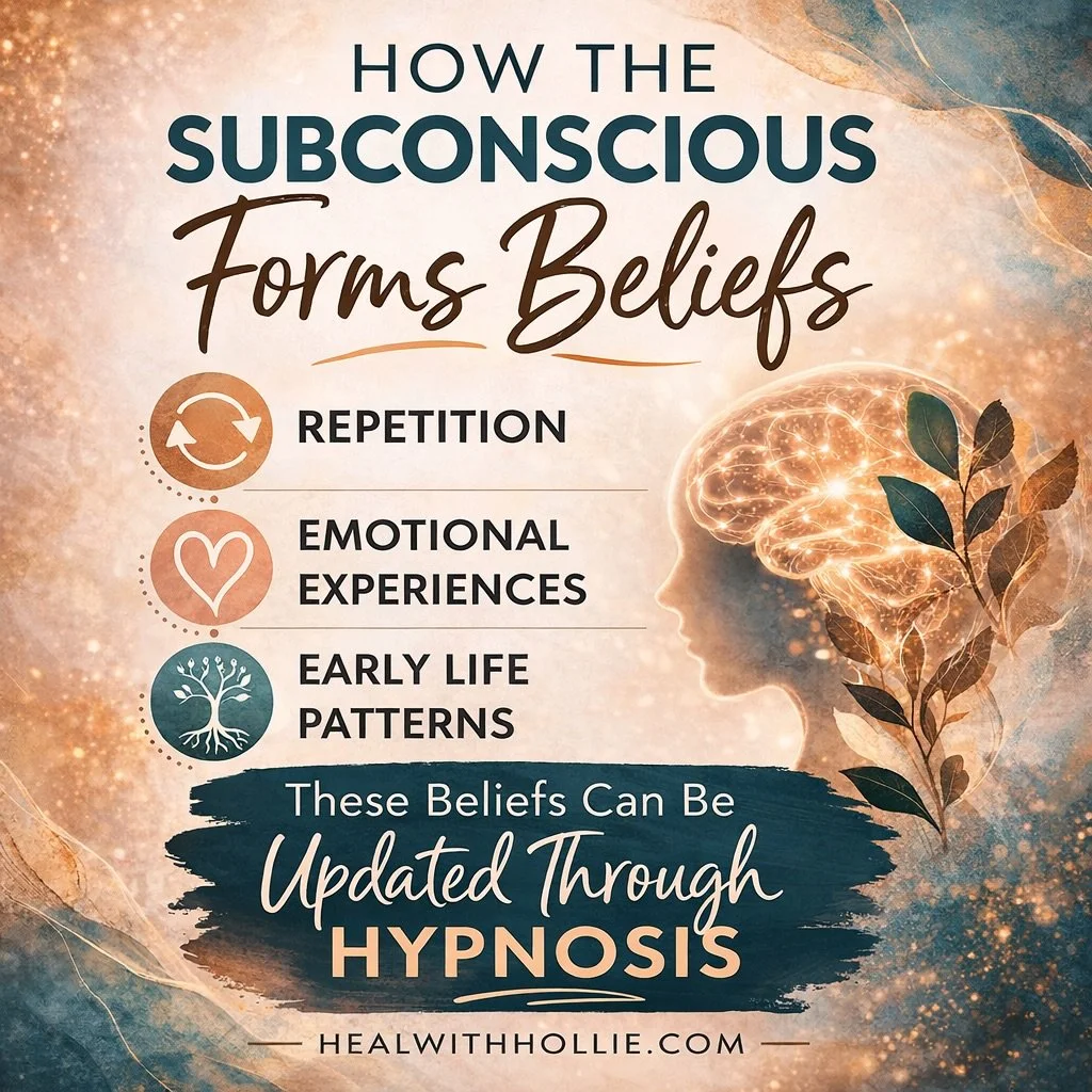 🔁 🌲 

Why do we hold certain beliefs so deeply? 💭 

Many of them were shaped long before we even realized it &mdash; through familiar routines, emotional moments, and the lessons we absorbed early in life. Your subconscious has been trying to prot