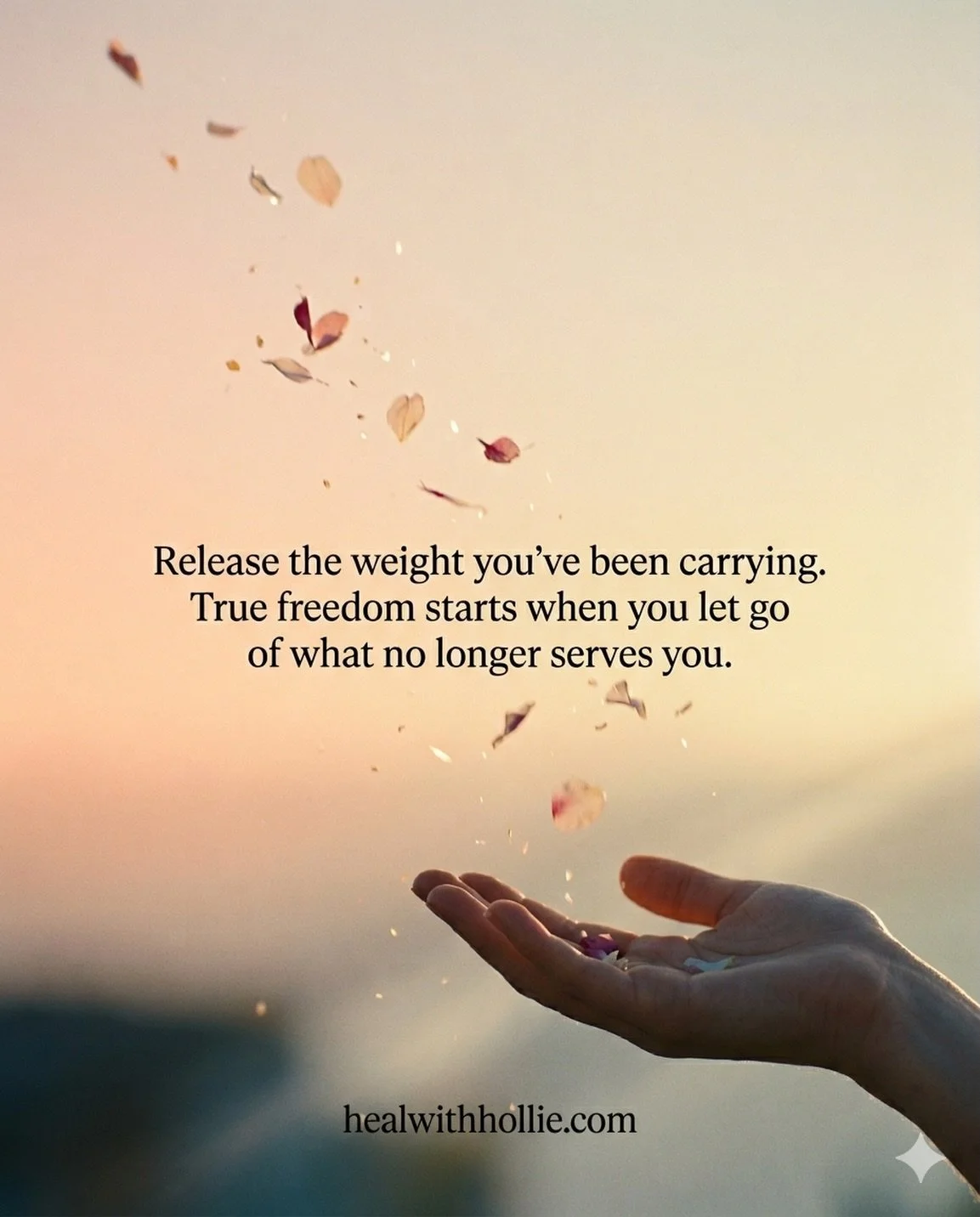 ✨🌟

Carrying old hurt and grudges? 😣

Holding on keeps your mind and heart weighed down, blocking your peace and joy 🥹 

Hypnotherapy helps you release what no longer serves you and step into freedom &mdash; start your journey at healwithhollie.co