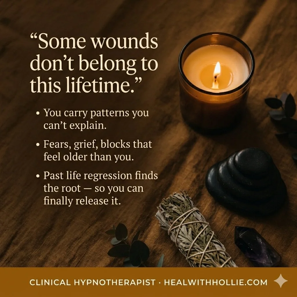 🕯️ You&rsquo;ve healed the surface. What about what&rsquo;s underneath?

Not everything that weighs on you started in this life. Past life regression goes to the root of the patterns, fears, and grief that logic alone can&rsquo;t touch &mdash; and g