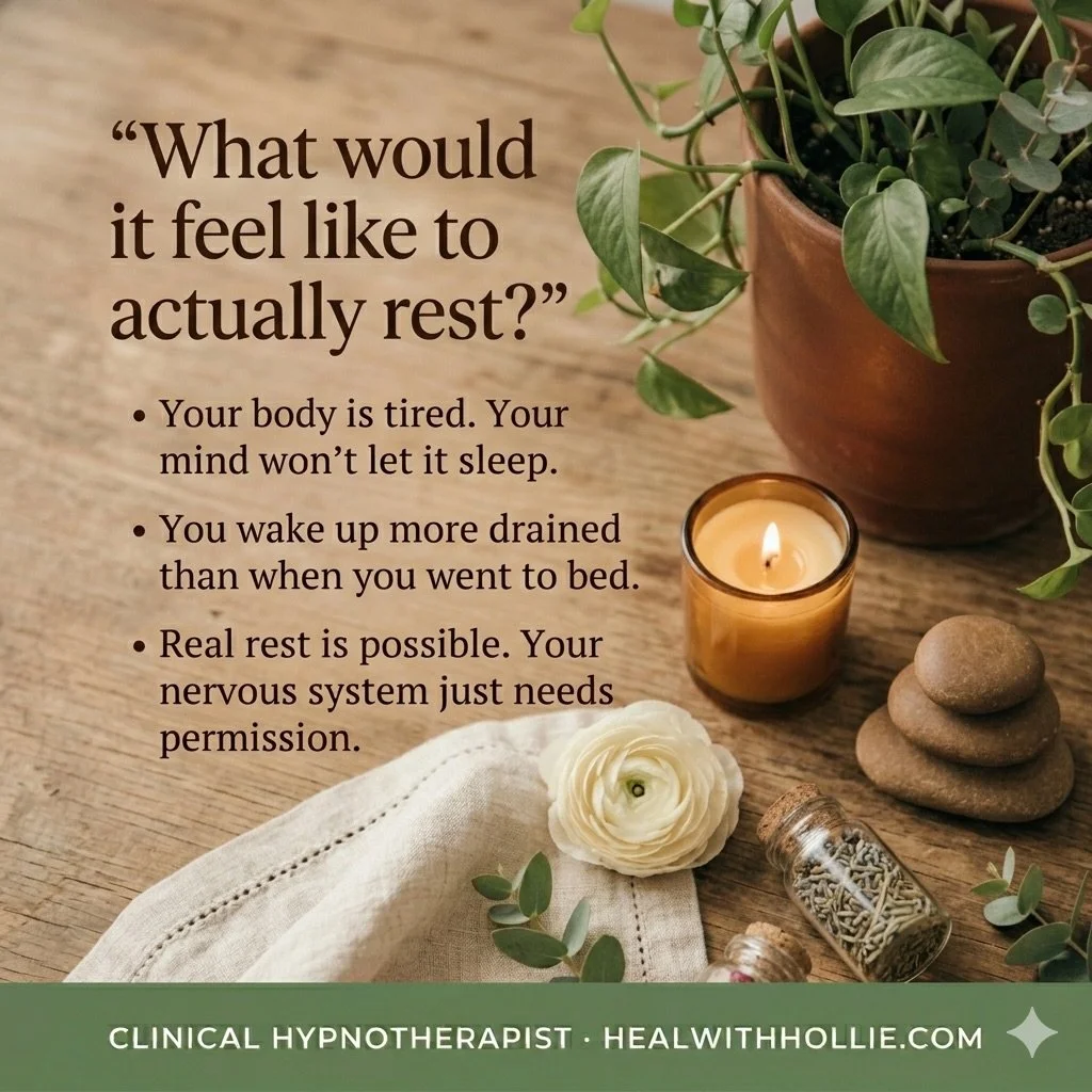 What would it feel like to actually rest? 😌

Most people haven&rsquo;t experienced real rest in years. Not sleep&mdash;actual rest. The kind where your nervous system finally stops running. 🧠✨ Hypnotherapy rewrites what your body thinks is safe, so