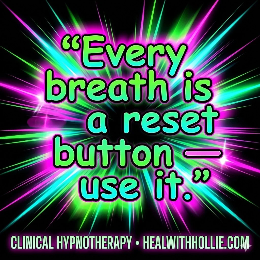 😮&zwj;💨🫶😮&zwj;💨

You have a reset button. You&rsquo;ve had it the whole time. 🌿

Every single breath is an invitation to come back to yourself. 🤍 When the anxiety spikes, when the spiral starts, when your nervous system is screaming &mdash; yo