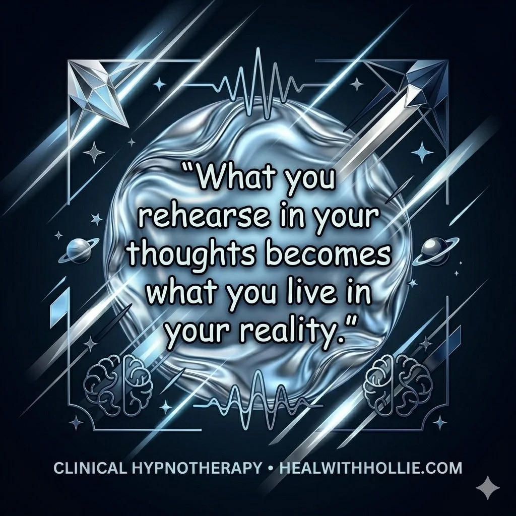 🔷🔶🔷

Your mind has been rehearsing something &mdash; is it the life you want? 👁️&zwj;🗨️

Every thought you repeat becomes a frequency your brain locks onto. 🌀 The worry you replay at 2am. The worst case scenario you&rsquo;ve already lived a hun