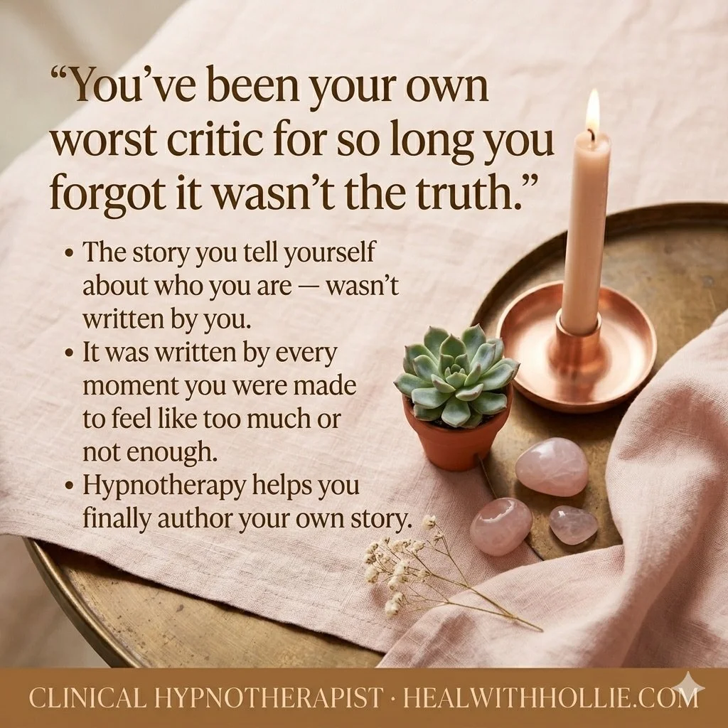 You have been your own worst critic for so long that you forgot the narrative isn&rsquo;t even the truth?! 🎭🔥

The story you tell yourself about who you are was not written by you. It was crafted by every moment you were made to feel like too much 