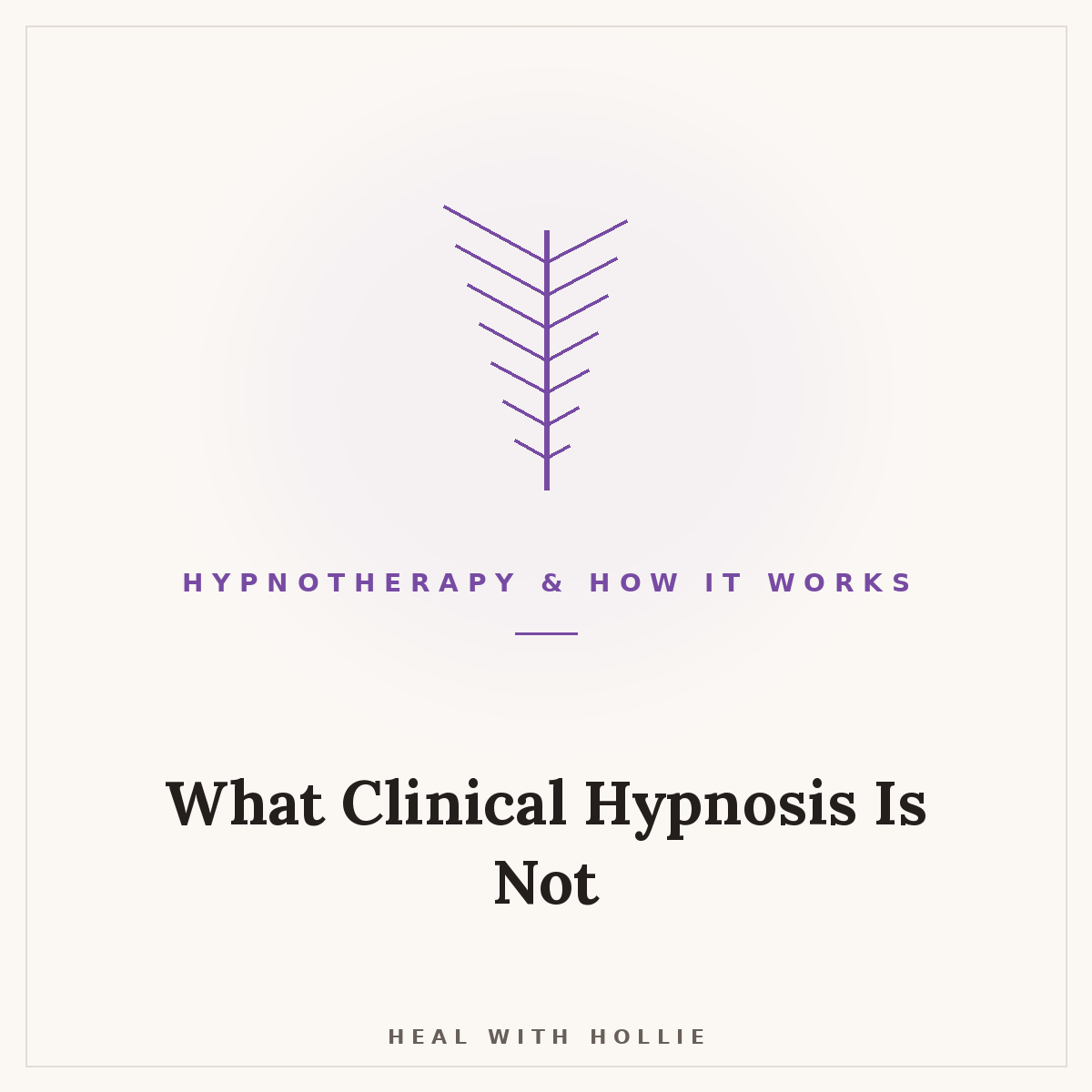 What Clinical Hypnosis is not