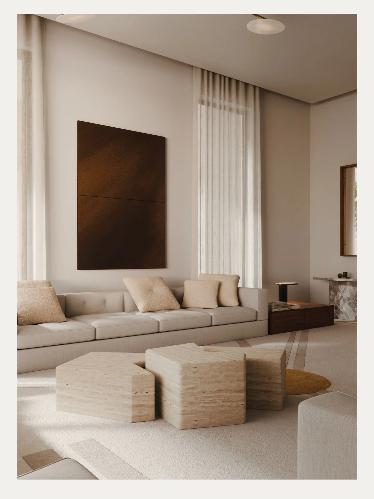 The goal for this formal majlis was to create a peaceful atmosphere perfect for conversation. Our amazing clients envisioned a sophisticated area where friends could gather and discuss life, family, and business. A room for enlightenment.

The combin