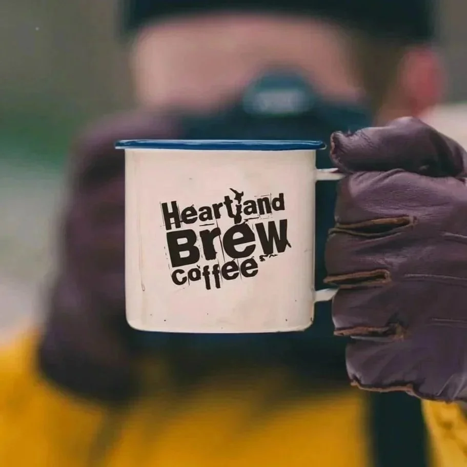 Steaming cup of coffee