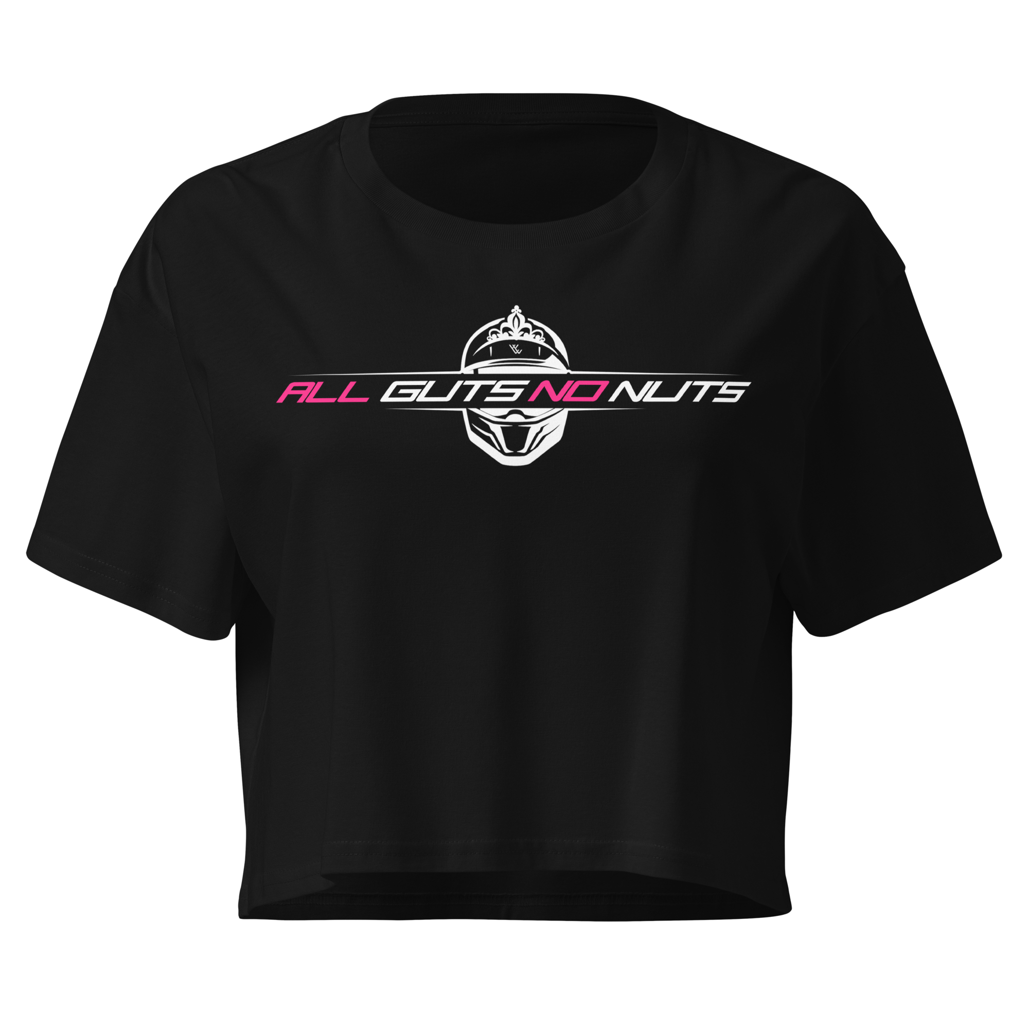 All Guts No Nuts Crop Top (White Font) '25