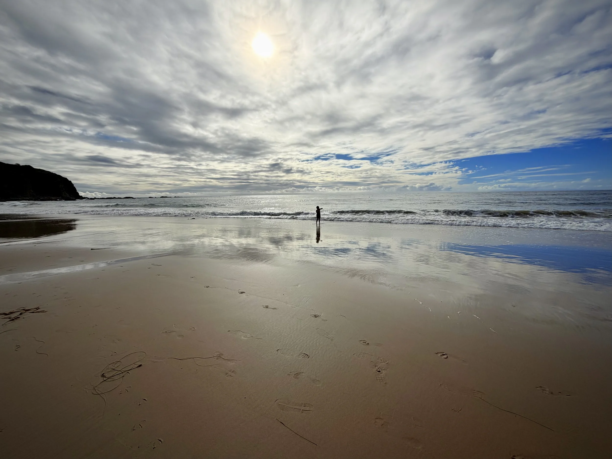   Strands at low tide  
