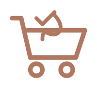 Shopping cart icon with a dollar sign inside.