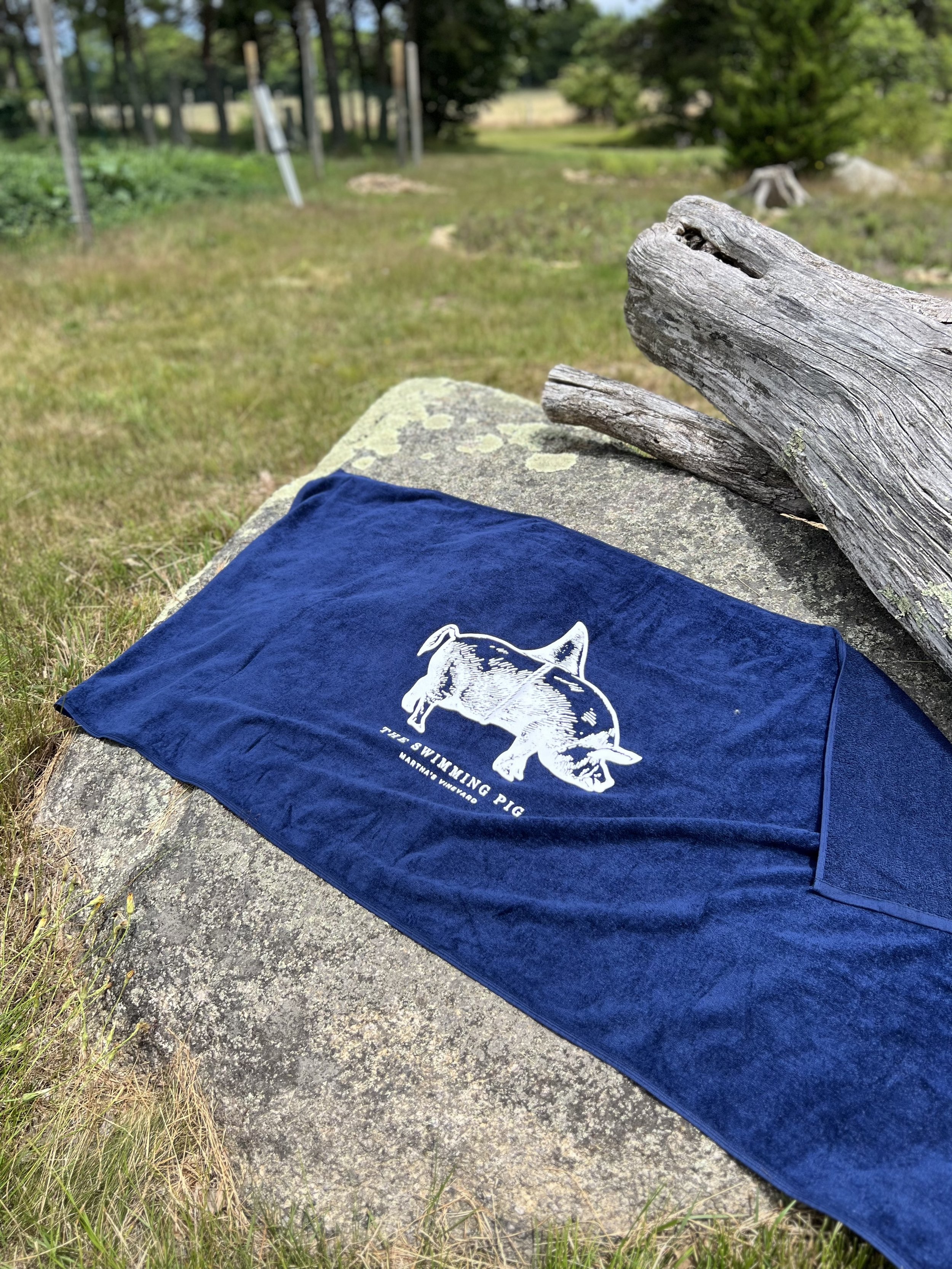 Swimming Pig Beach Towel