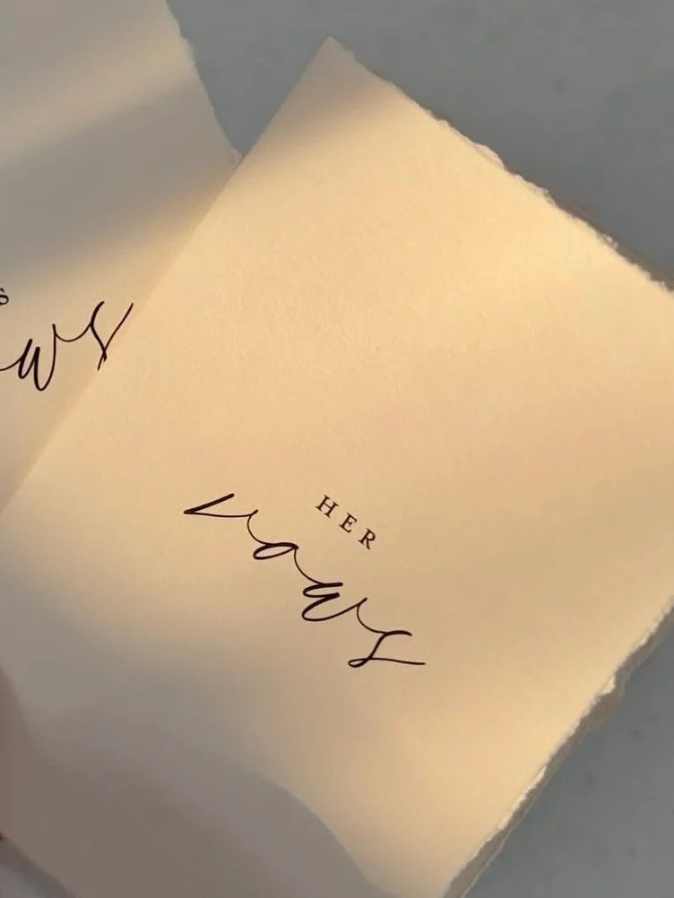 There&rsquo;s something so special about standing in front of your favourite people and sharing words that are from the heart.

When couples ask me if they should write their own vows, my answer is always YES! 🙌

I provide all my couples with a &ldq