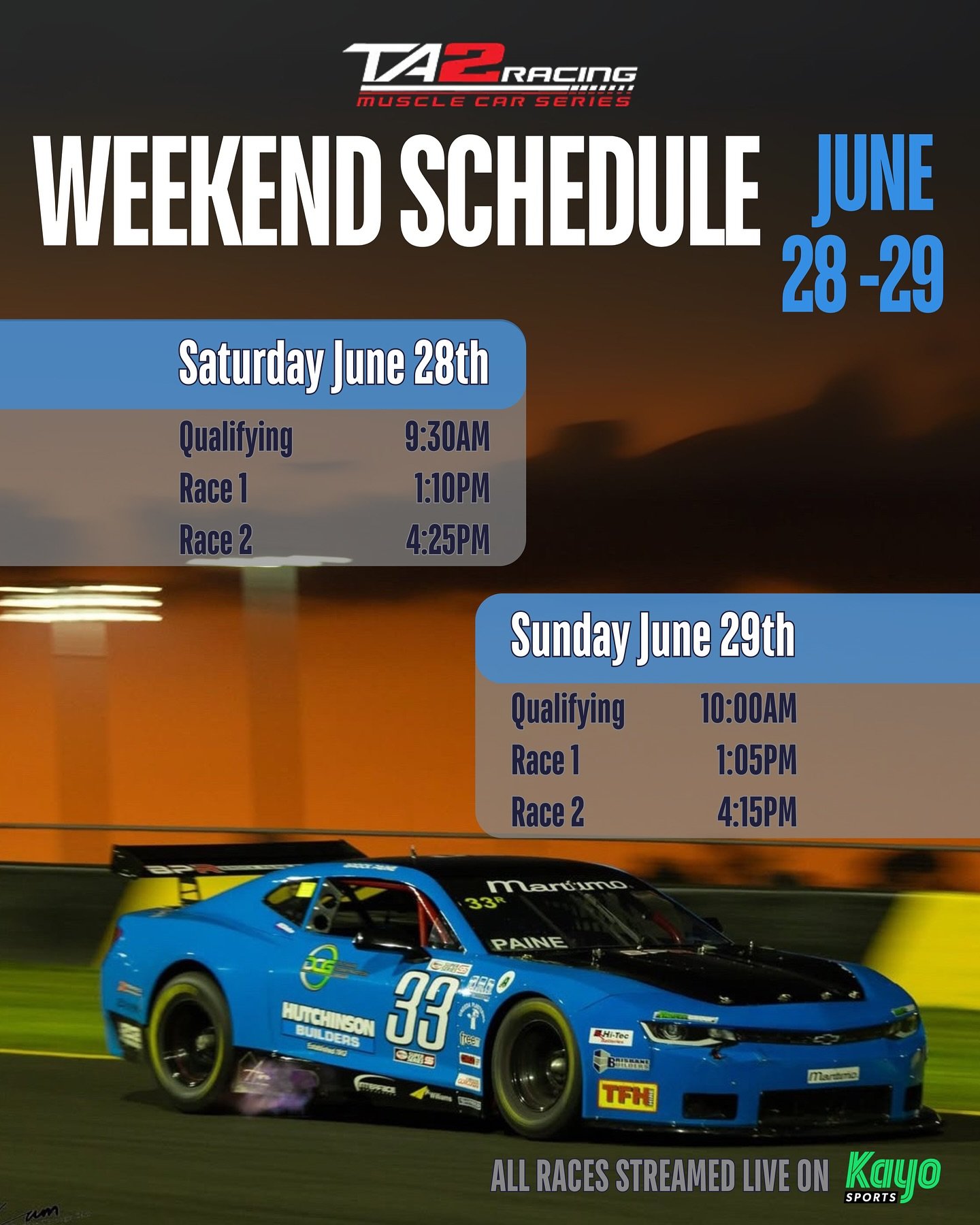 Brock&rsquo;s going full throttle at QLD Raceway this weekend 🏁💥
Fuelled by Edge and streaming live on Kayo 🥤🍿🏎️