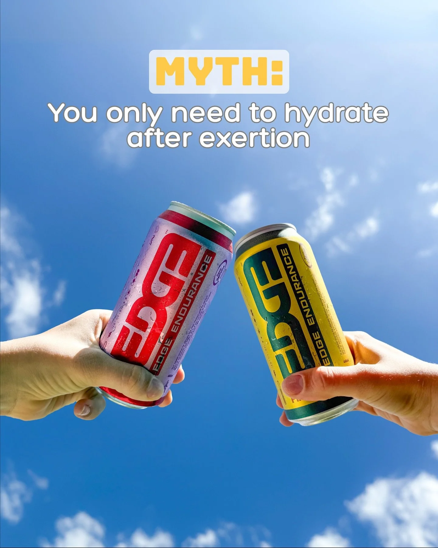 🛑 FACT: Hydration fuels performance, not just recovery💧 

Your muscles and brain need the right fluids and electrolytes before you even start sweating. Waiting until you&rsquo;re thirsty means your body is already running a deficit, which can reduc