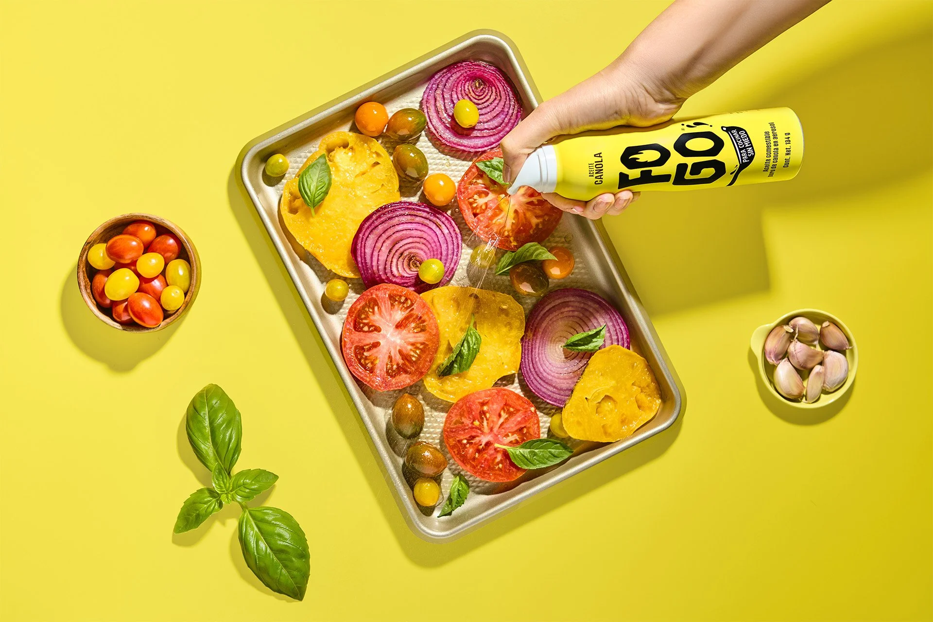 Verduras en charola Fogo Aerosol