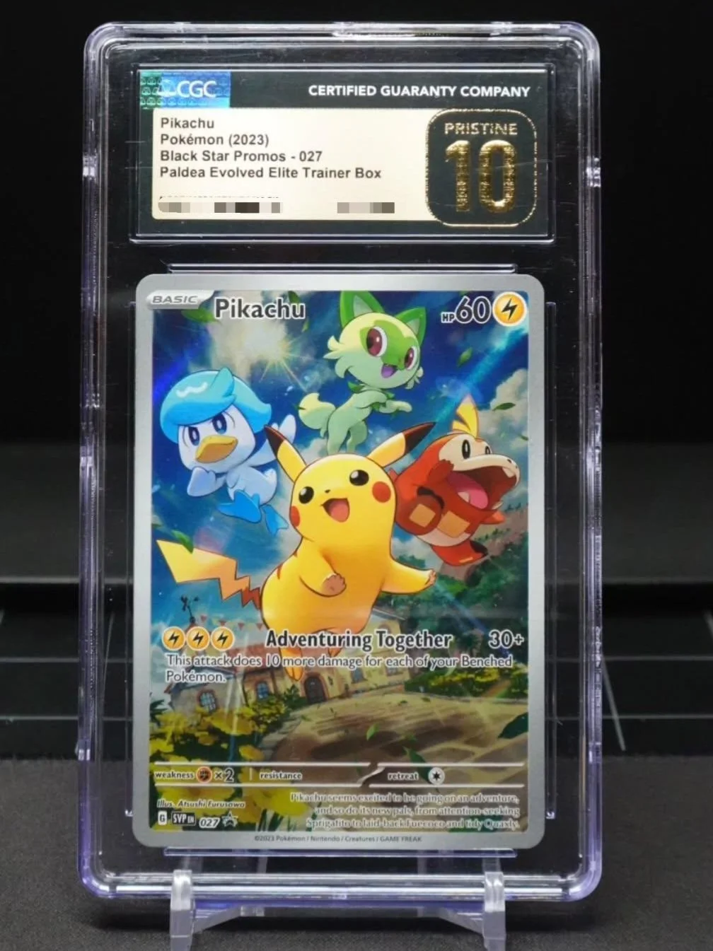 Pikachu 027 Promo - Paldea Evolved - CGC Pristine 10