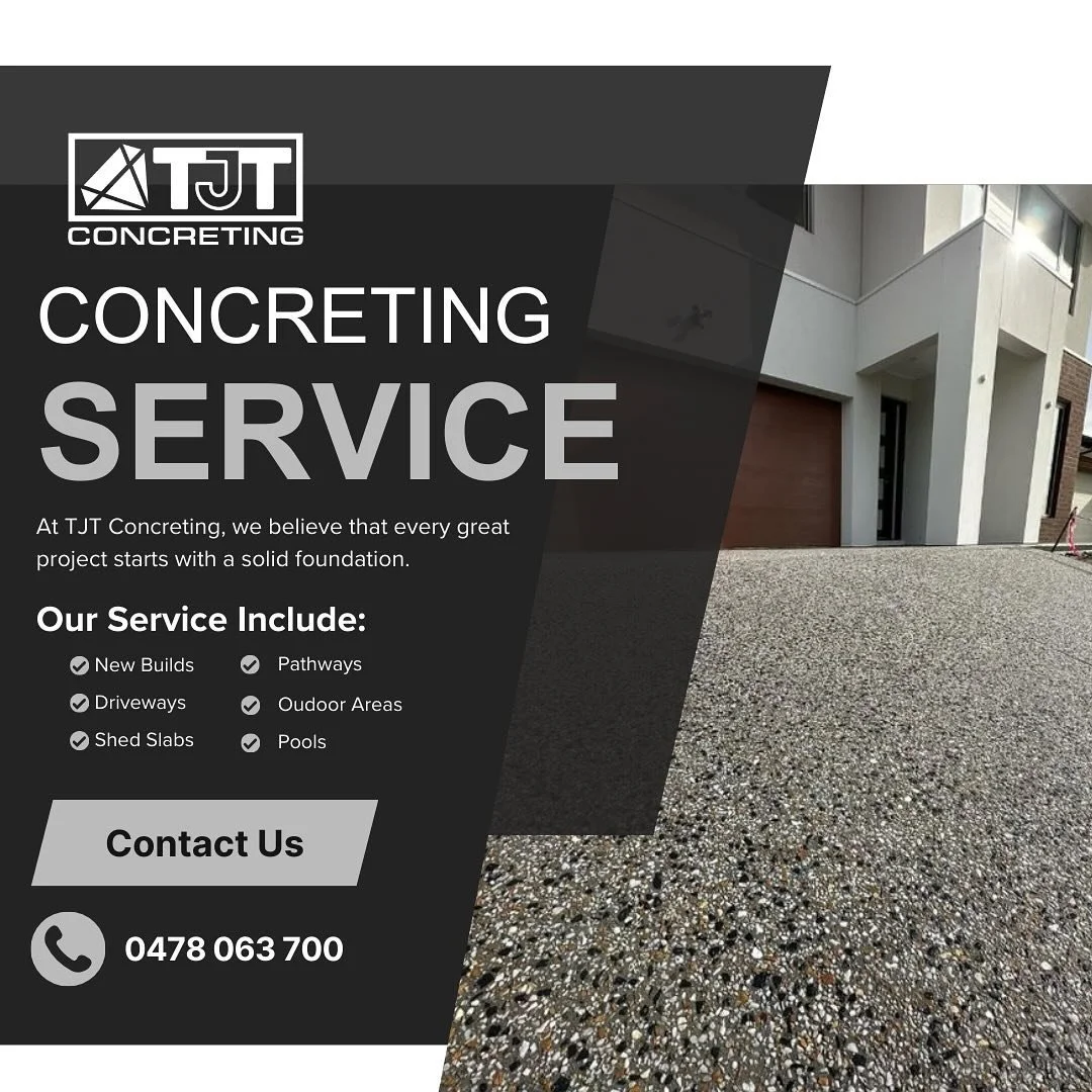 Looking to upgrade your space with quality concrete work? 

Whether it&rsquo;s a driveway, patio, or a simple pathway, we offer professional, reliable services tailored to your needs. 
With over 100 reviews on Google and Facebook, we try our absolute