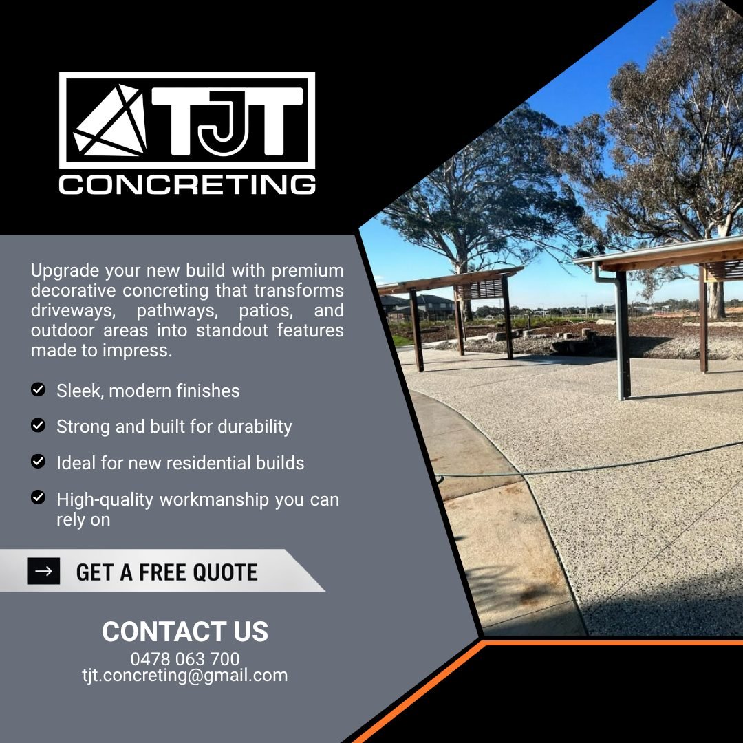 We provide quality concreting services across Melbourne and the Mornington Peninsula. Looking for an upgrade? Get in contact and we&rsquo;ll make sure to help you out with your job!

Visit our website

#Melbourne #MorningtonPeninsula #QualityWork #Co