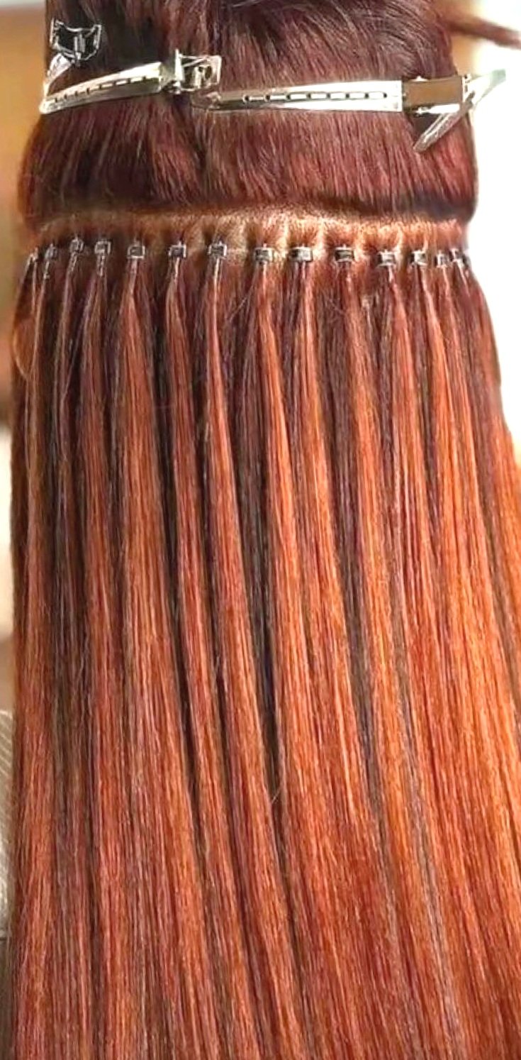 microbead itip hair extensions for volume that help thicken the appearance of thin hair.