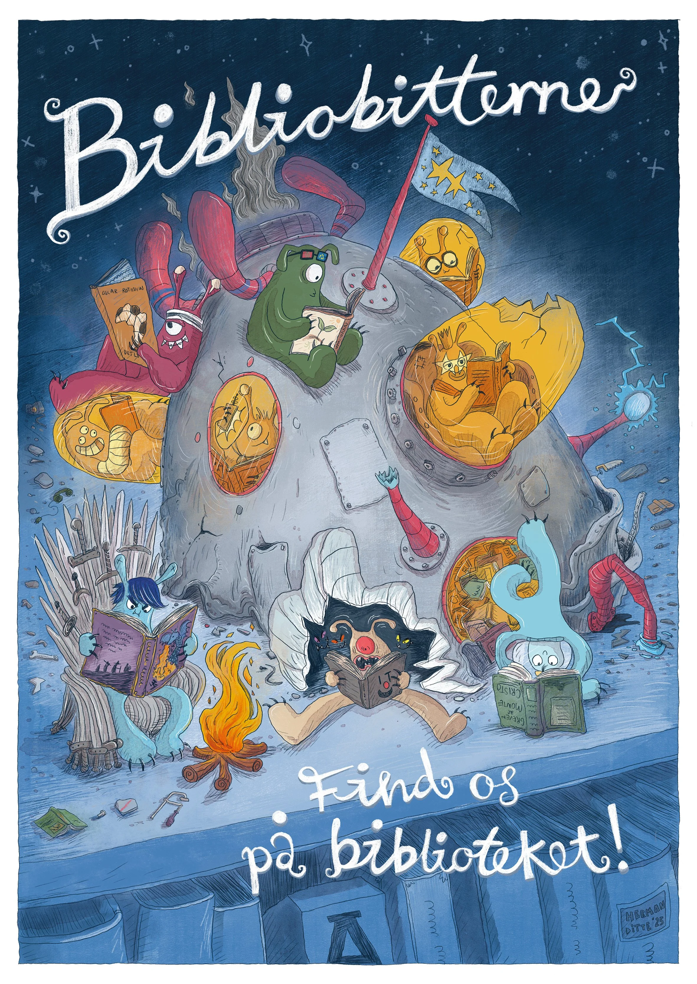 Bibliobitterne - Poster     Viborg Bibliotek 