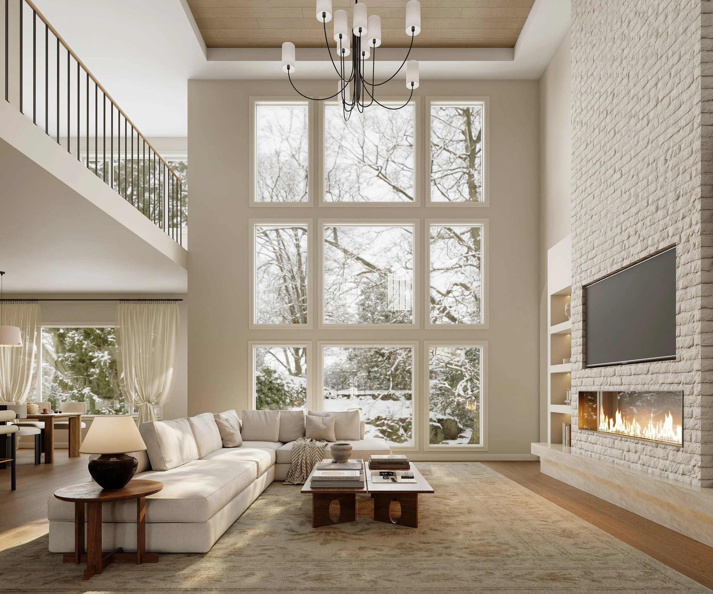 Luxury Reconstruction with Double-Height Living, Alberta