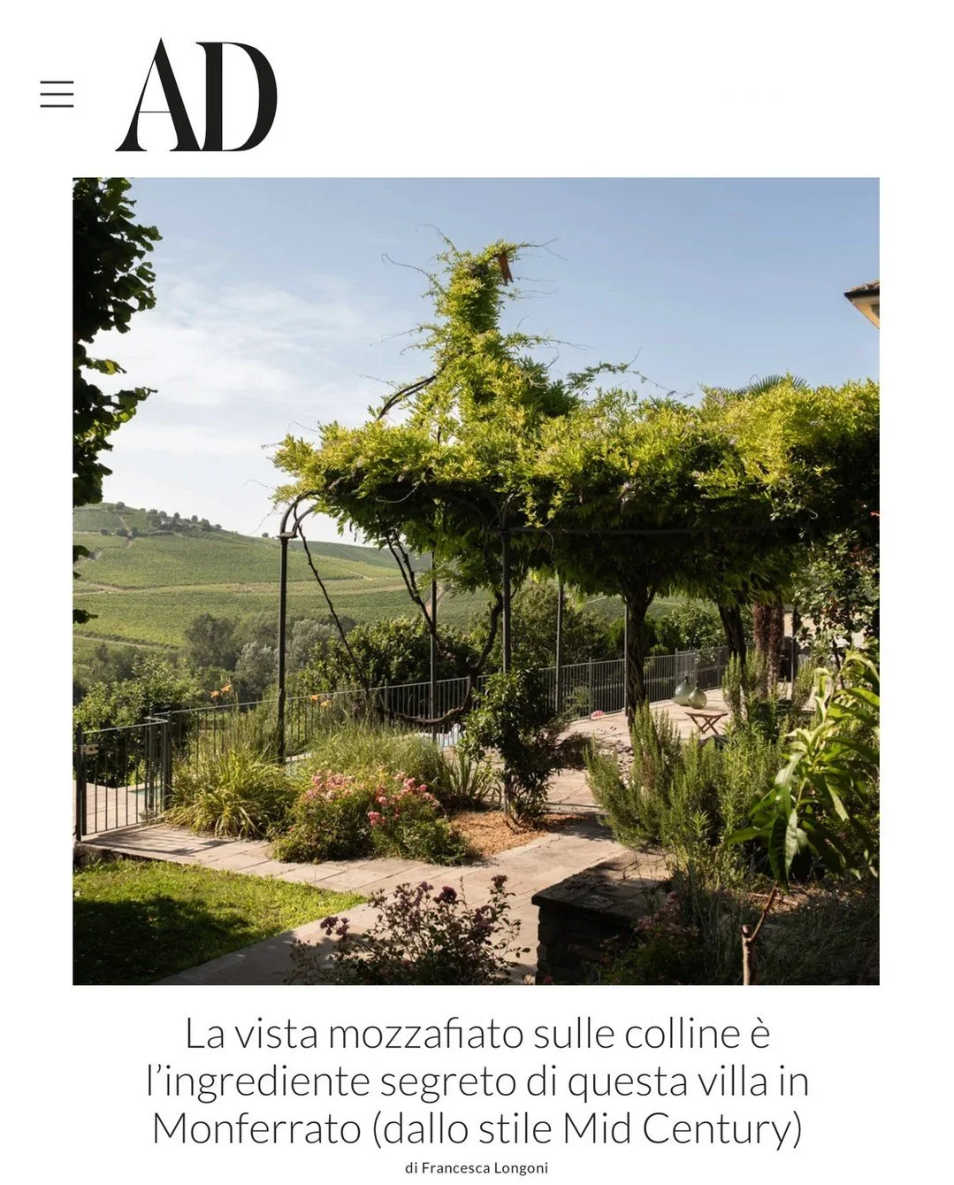 Thank you @ad_italia for the wonderful feature on our Monferrato villa and to @francilongoni for your kind words!⁠
⁠
Photos by the one and only @darioborrutophotography and thank you to our special clients!⁠
⁠
Read the article on: https://www.ad-ital