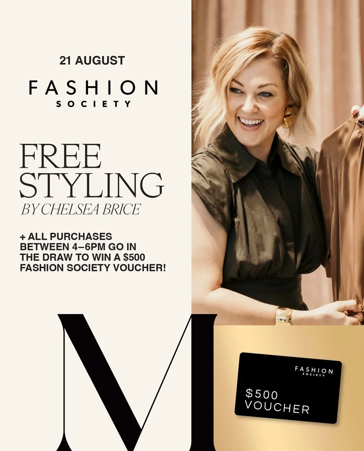 See you tonight between 4-6pm @fashionsocietynz 🫶🏼