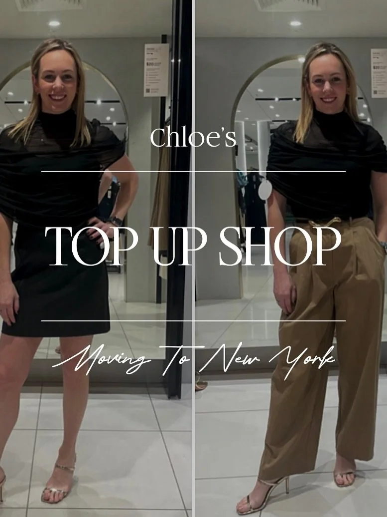 She&rsquo;s moving to New York

And with only a few weeks notice!

So Chloe needed a last minute relocation shop and wow this was a fast paced shop as time was against us with only couple of days til she is on a plane ✈️ 

Heading into autumn/winter 