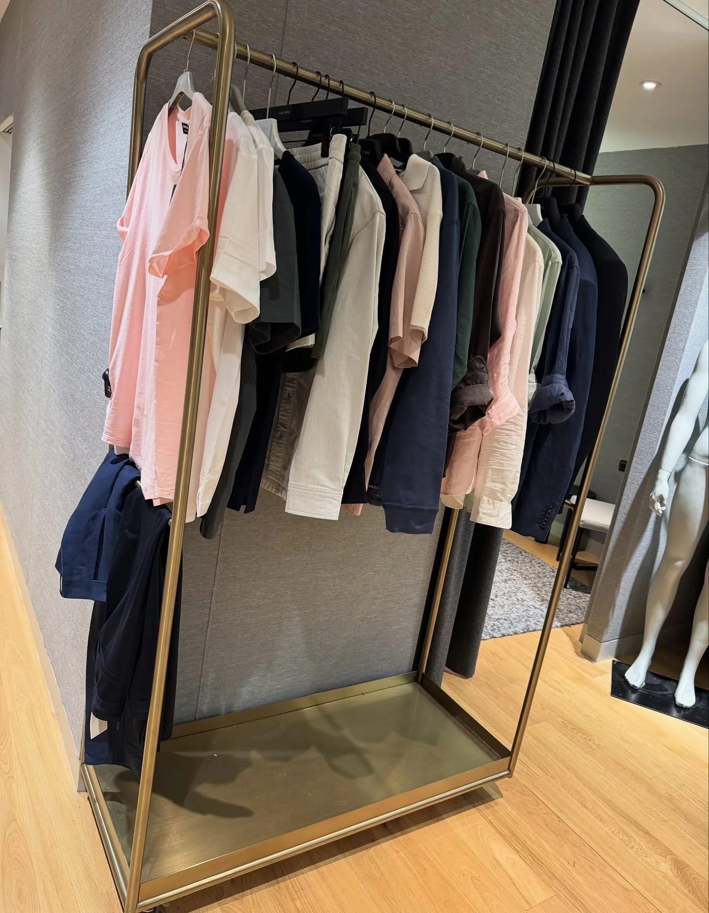 He owned jeans that he loves but that was it&hellip;

Yesterday&rsquo;s wardrobe creation.

2 suits that fit him like a glove and lots of everyday wear to mix and match for his lifestyle and his new size.

He was so happy to have the thinking taken o