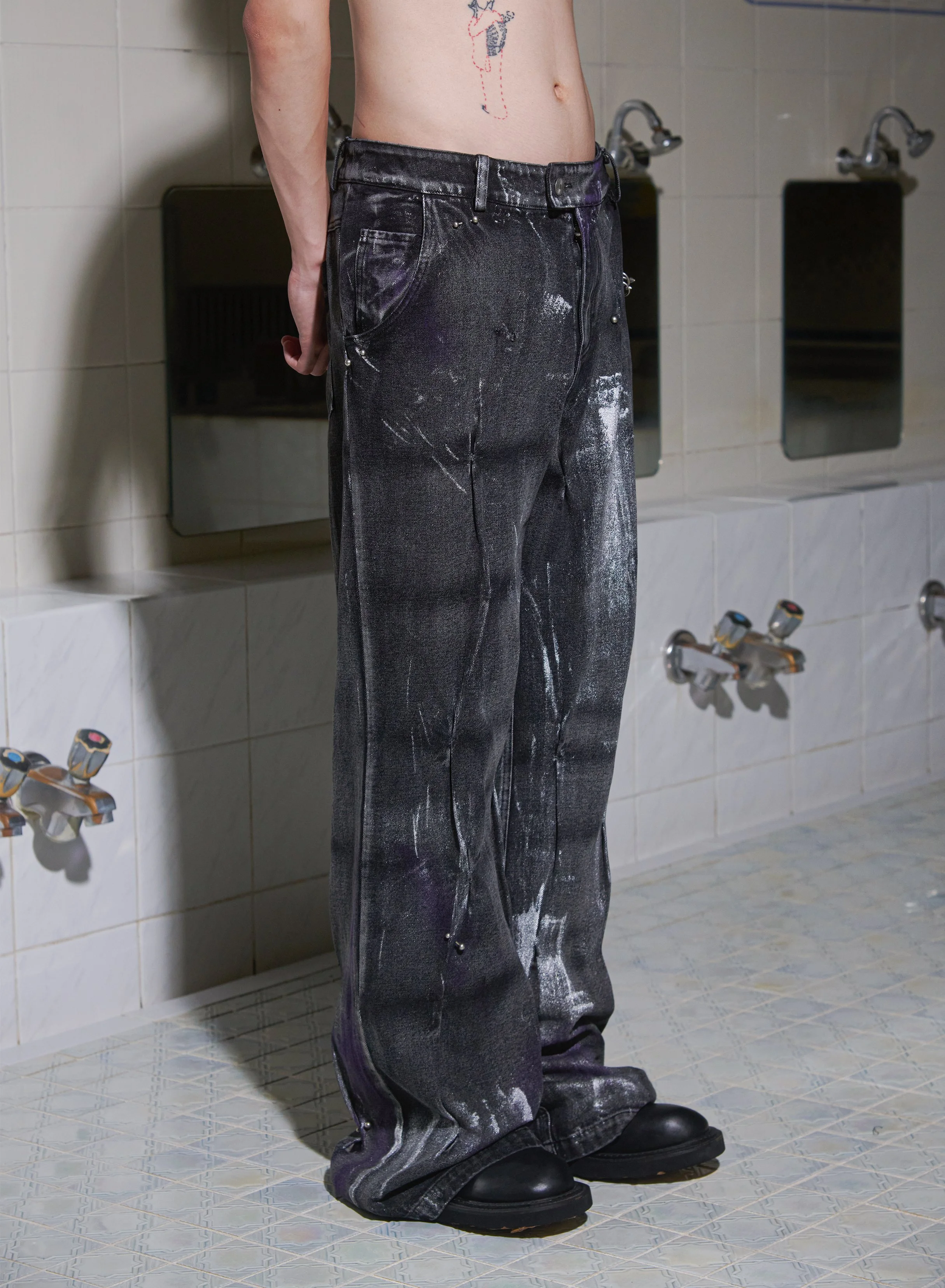 Distressed Grunge Rock Sweatpants