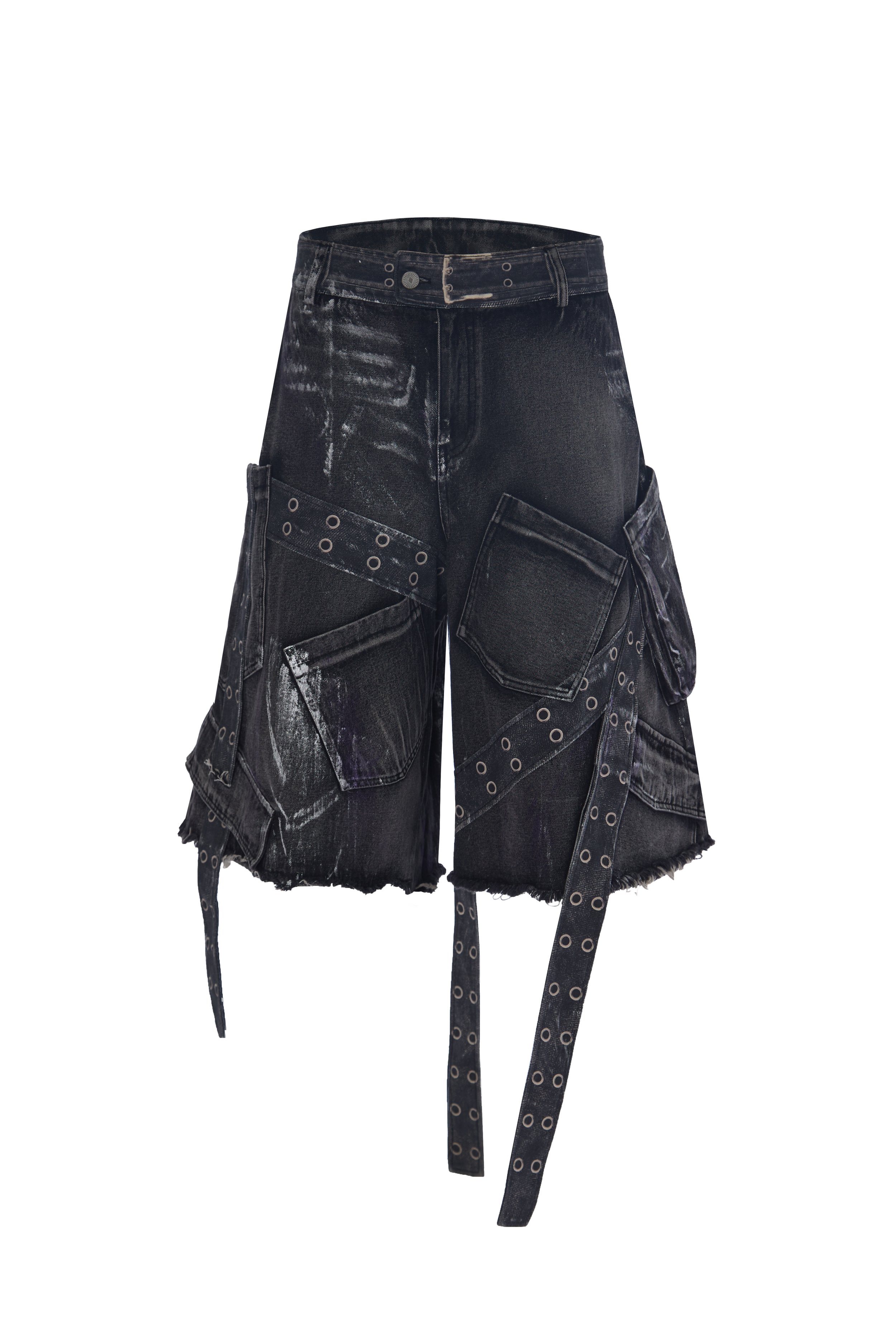 Wild Patched-Pocket Cargo Shorts