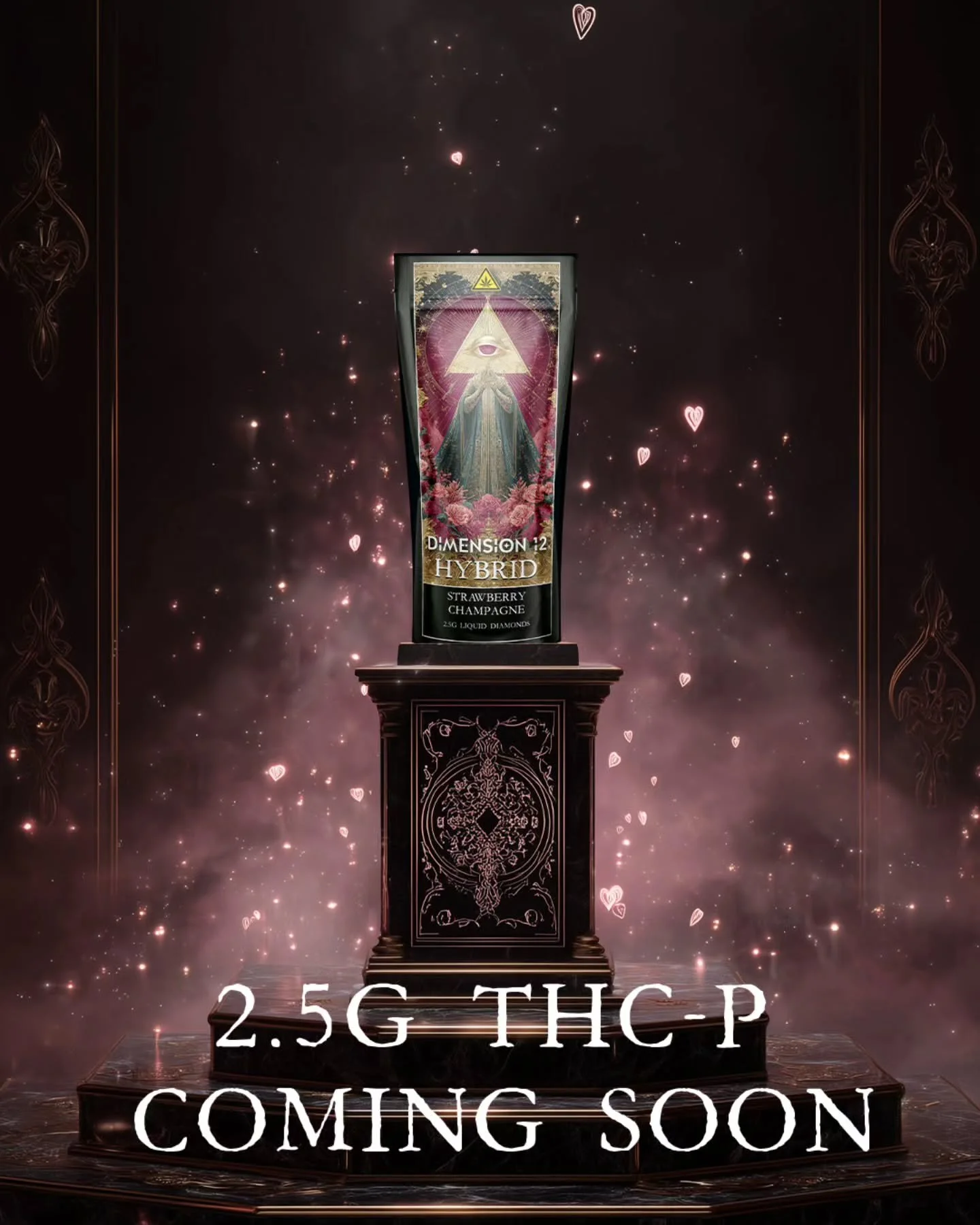 Bubbly, boujee, and beautifully potent. Enjoy the 2.5g Strawberry Champagne THC-P device, fully Florida compliant and made for elevated moments.

#Dimension12 #THCP #FloridaCompliant StrawberryChampagne