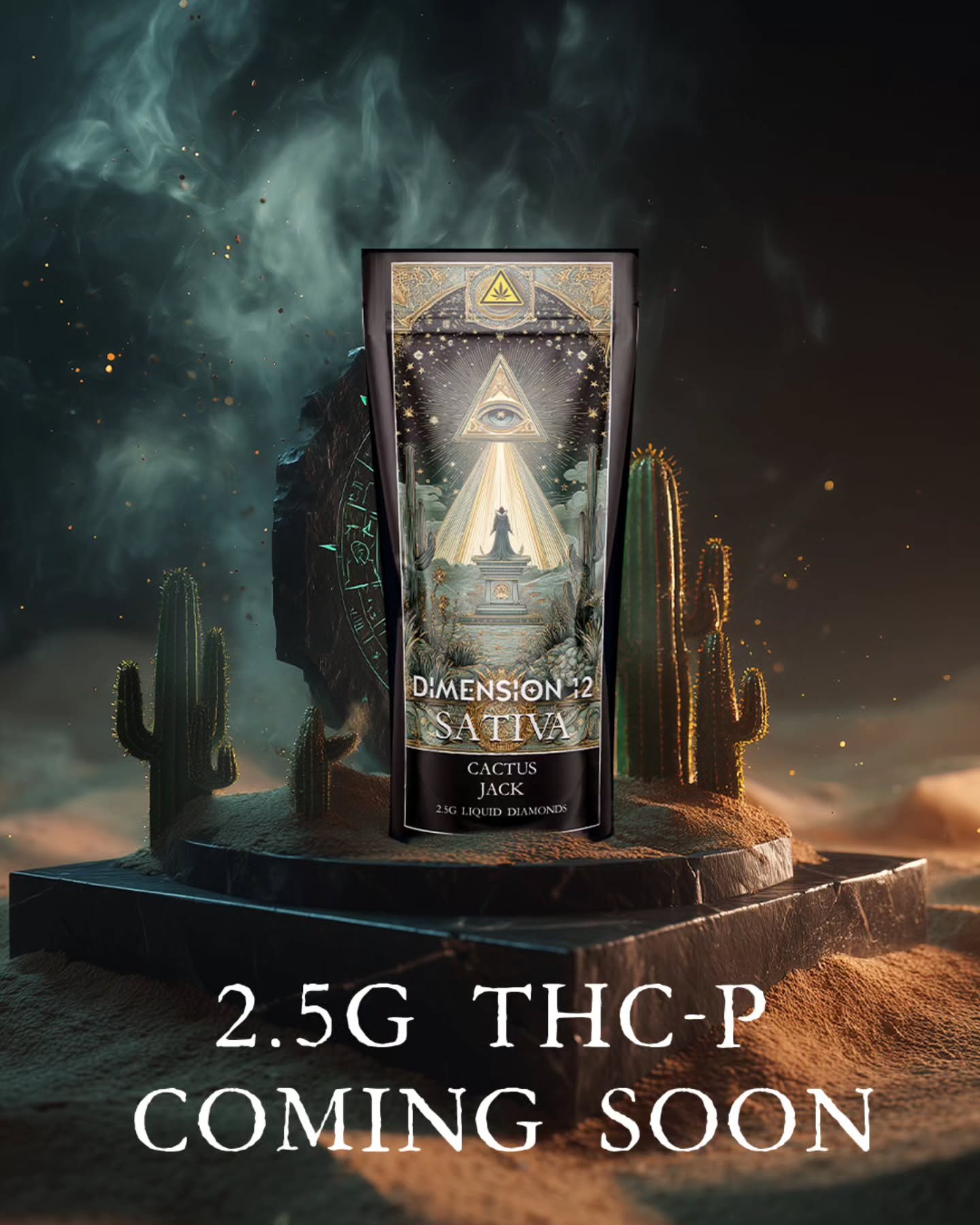 Crisp, citrus, and crazy refreshing. The 2.5g Cactus Cooler THC-P device is Florida compliant and hits with desert-smooth power. #Dimension12 #THCP #FloridaCompliant