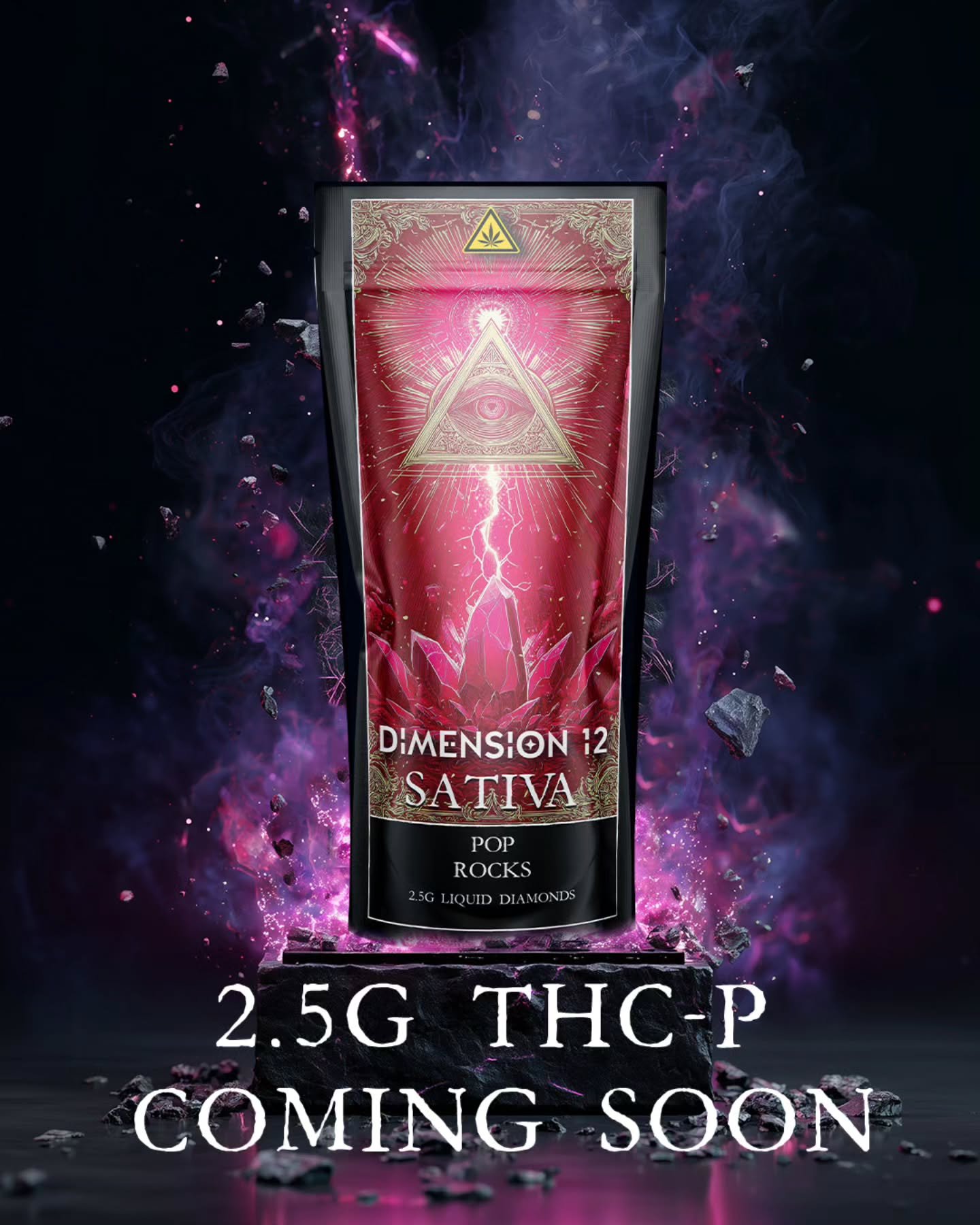 Loud flavour. Louder vibes.

Say hello to the 2.5g Pop Rocks THC-P device - Florida compliant and built to crackle with energy. #Dimension12 #THCP #FloridaCompliant