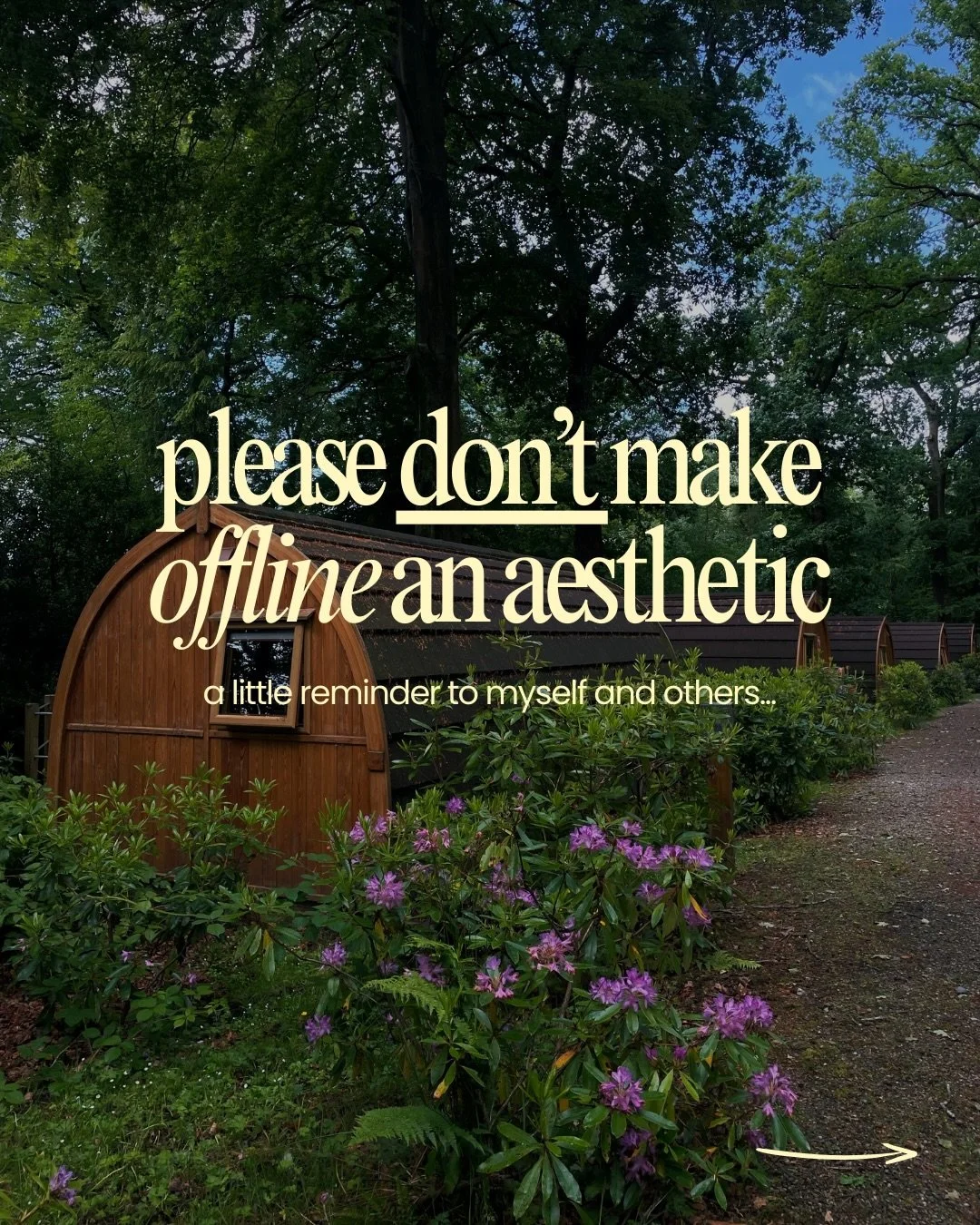 Sometimes I feel like a hypocrite posting online about spending time offline 😅 But since online is where the problem is, it only makes sense to have that conversation here (otherwise no one would see it!) 

I also need to remind myself that this isn