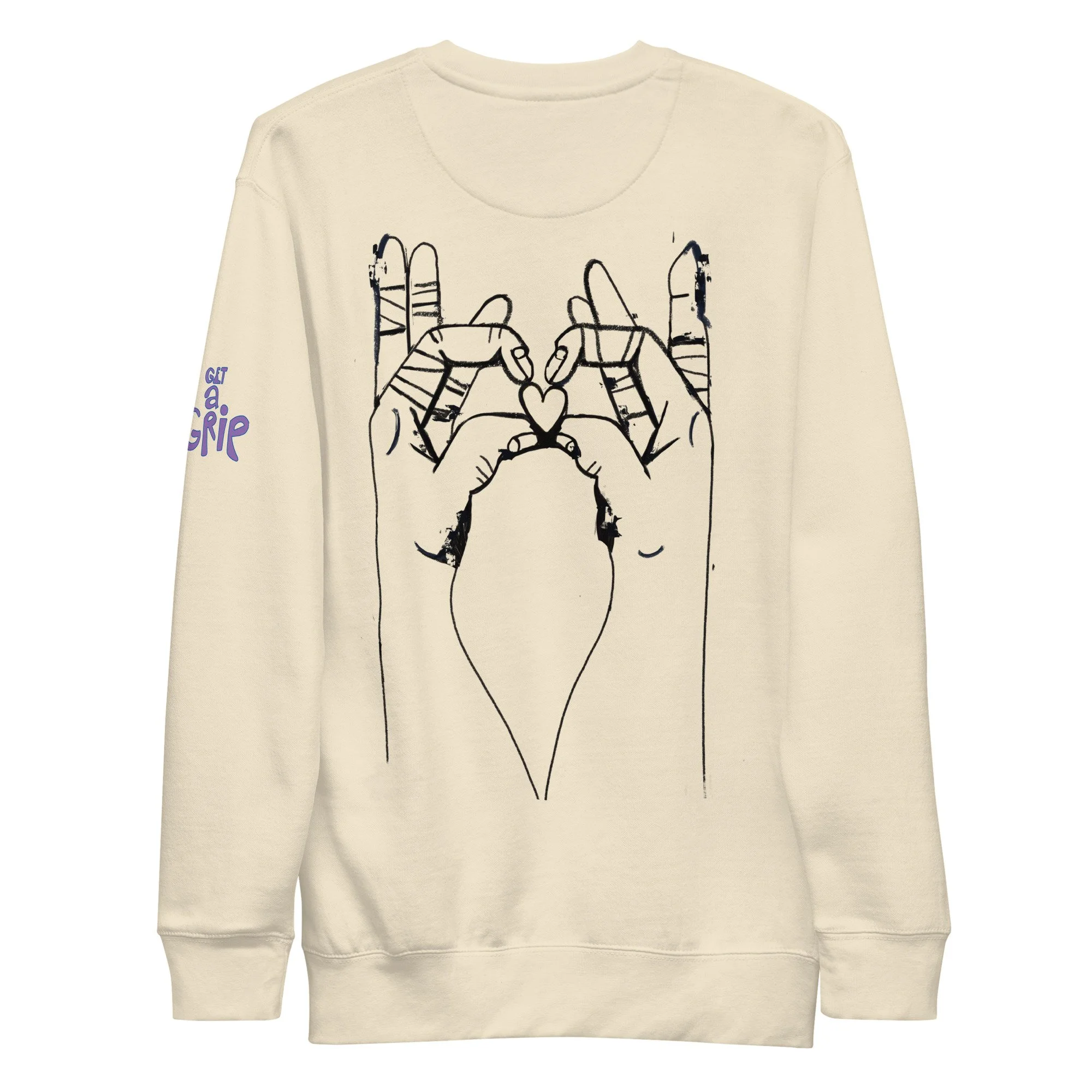 Get a Grip Sweatshirt (Minimalist Design)